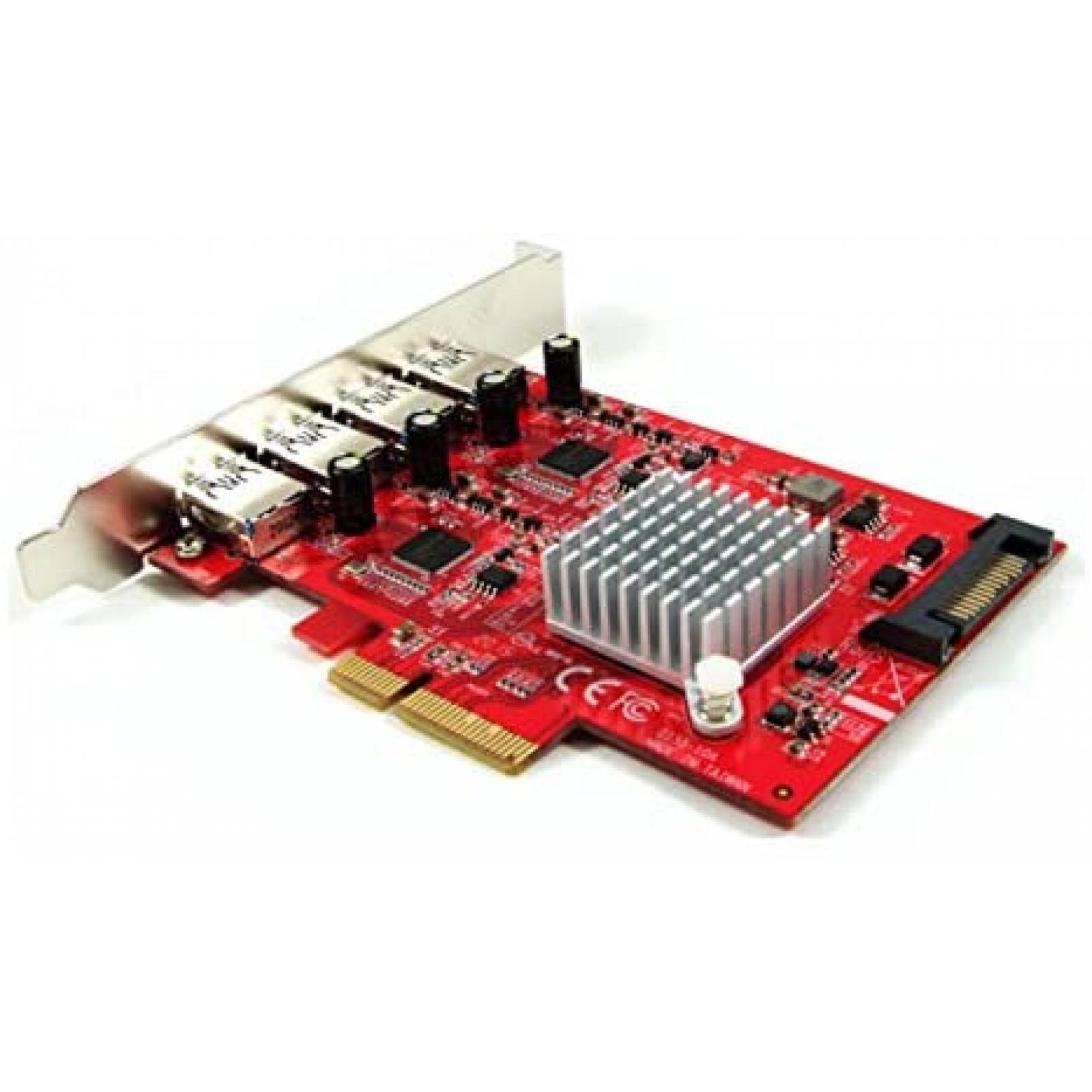 Tarjeta PCIe 3.0 Ableconn PEX-UB155 USB 3.2 Gen2 4 puertos