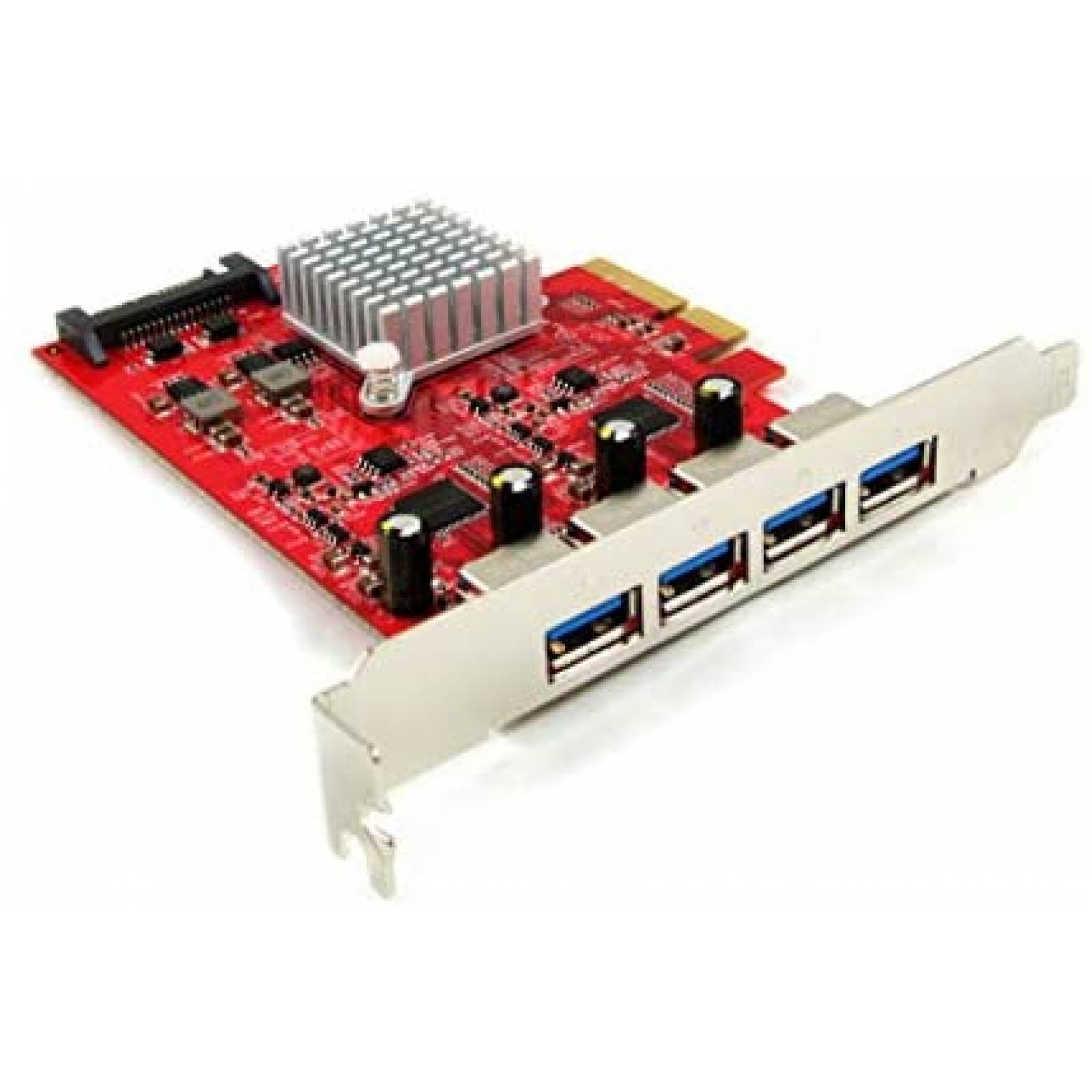 Tarjeta PCIe 3.0 Ableconn PEX-UB155 USB 3.2 Gen2 4 puertos