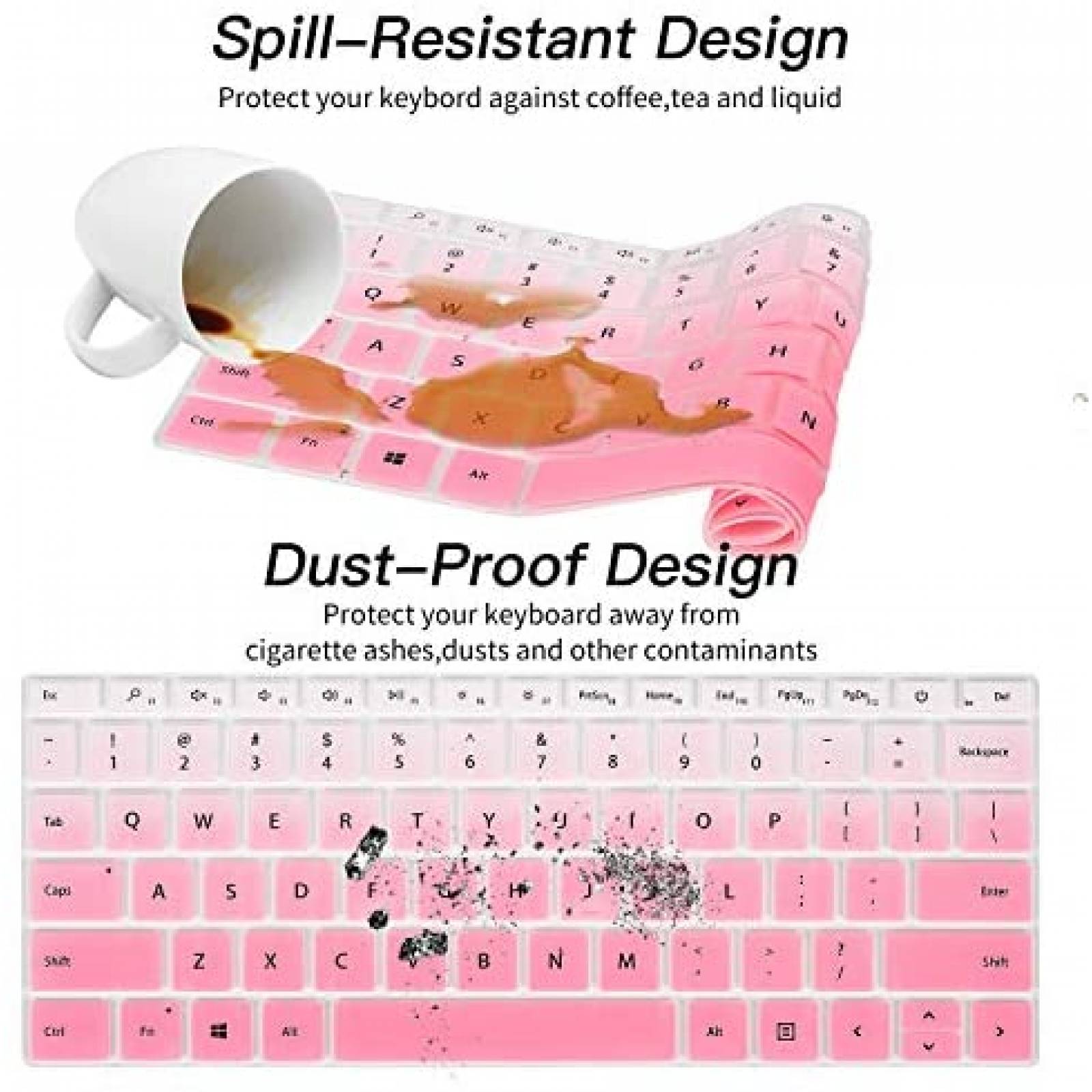 Funda Teclado CaseBuy Surface Laptop Go 12.4" -Rosa