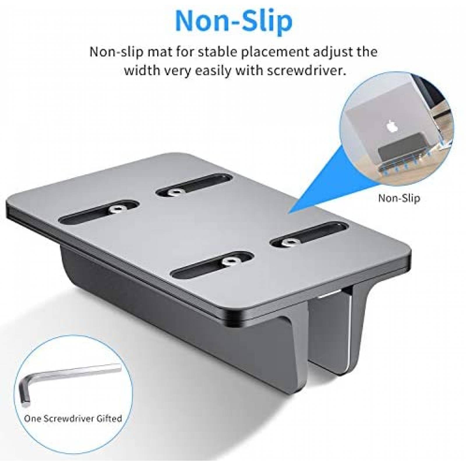 Stand Vertical Bewahly para Macbook Air o Pro/Tablet -Gris