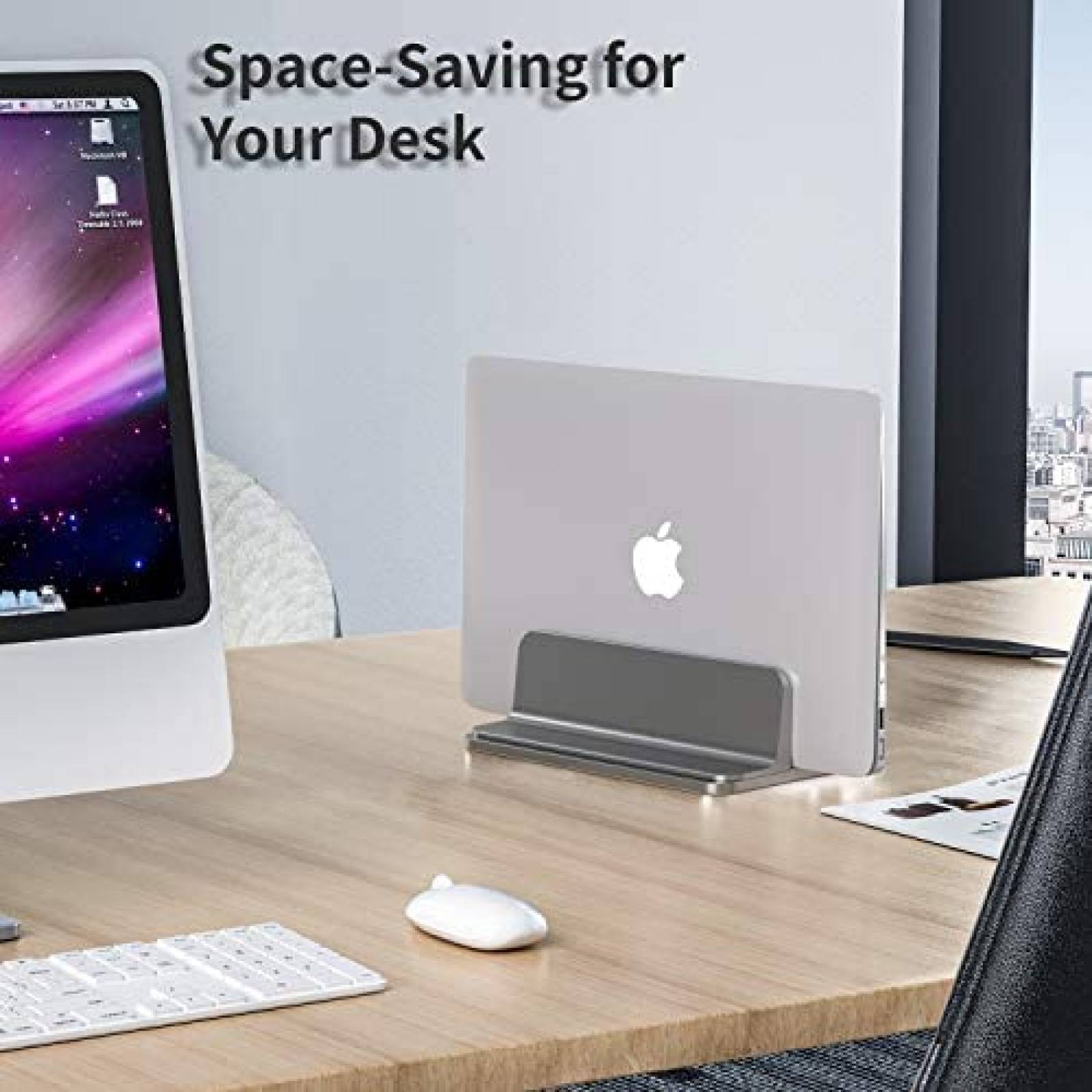 Stand Vertical Bewahly para Macbook Air o Pro/Tablet -Gris