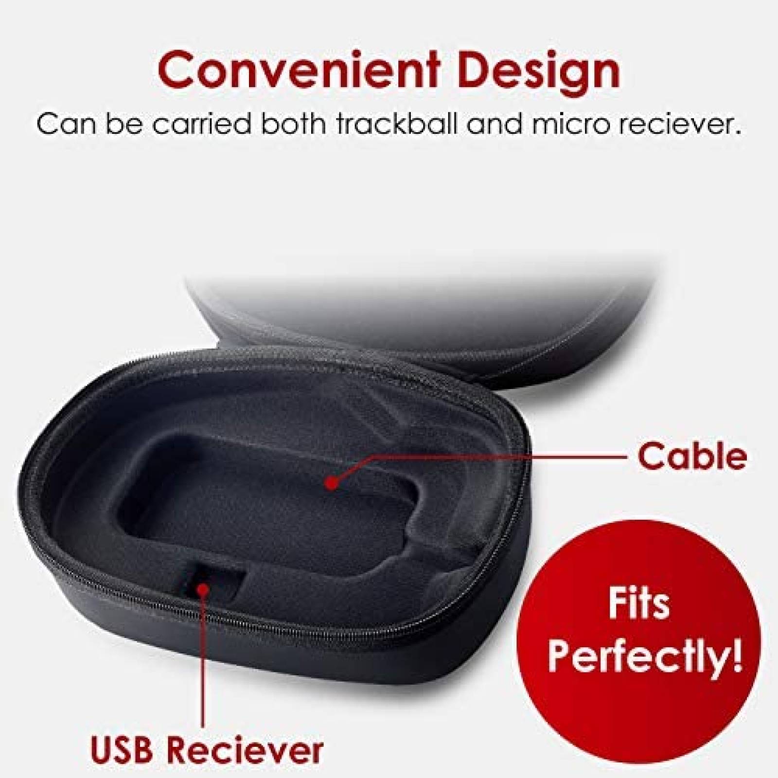 Estuche Rigido Elecom Para Mouse M-HT Series  -Negro