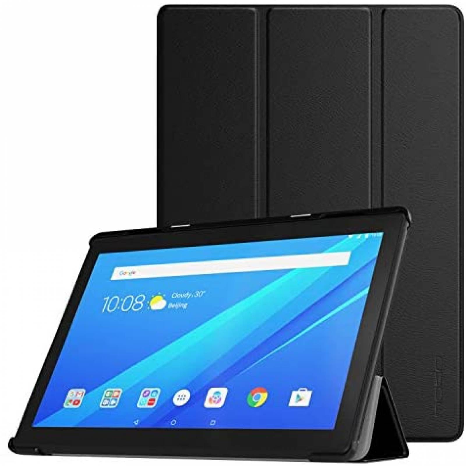 Funda Triple MoKo para Lenovo Tab E10 de 10.1'' -Negro