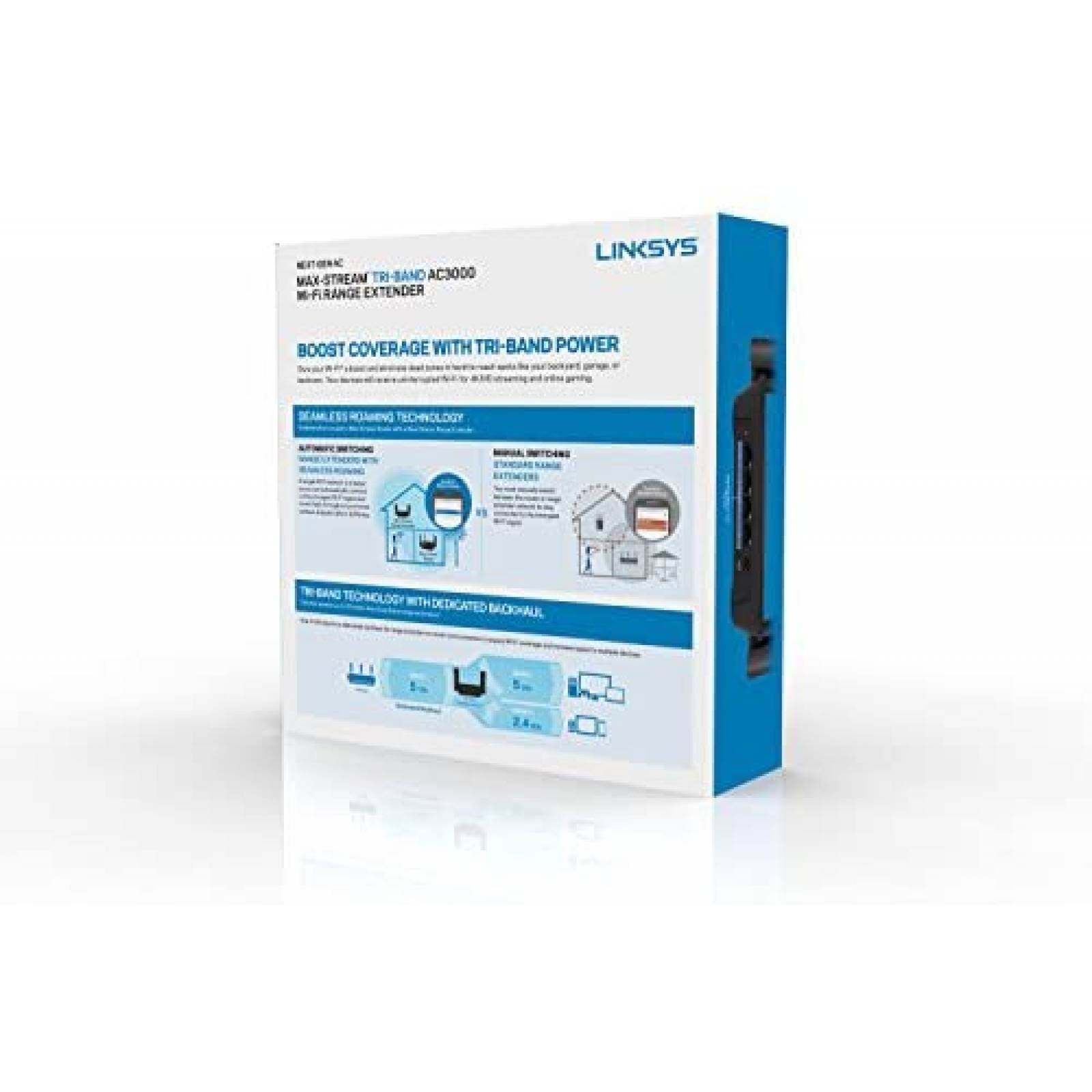 Repetidor de Seal Linksys RE9000 Wi-Fi Rango Extendido