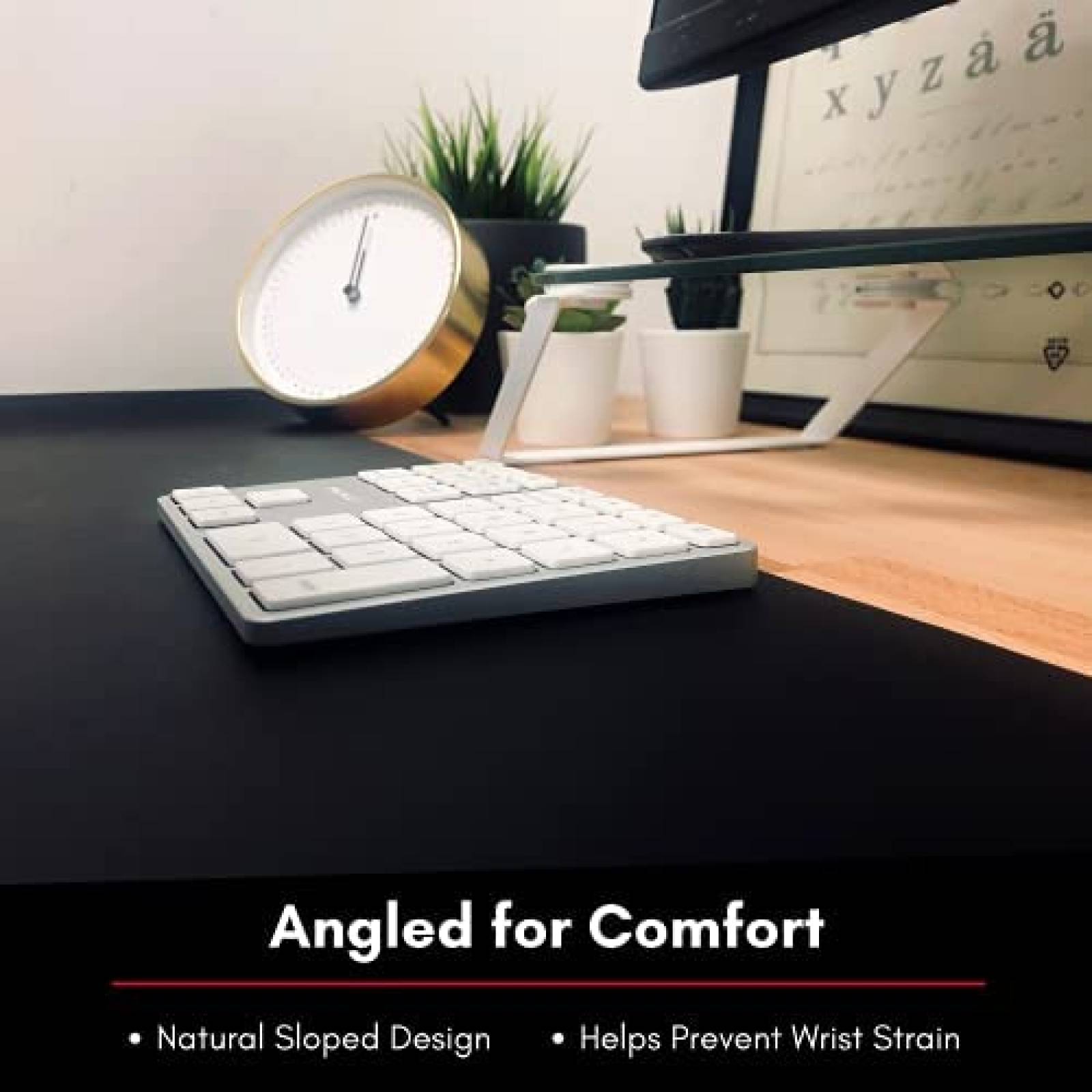 Teclado Numerico Macally Bluetooth de 35 Teclas -Plata