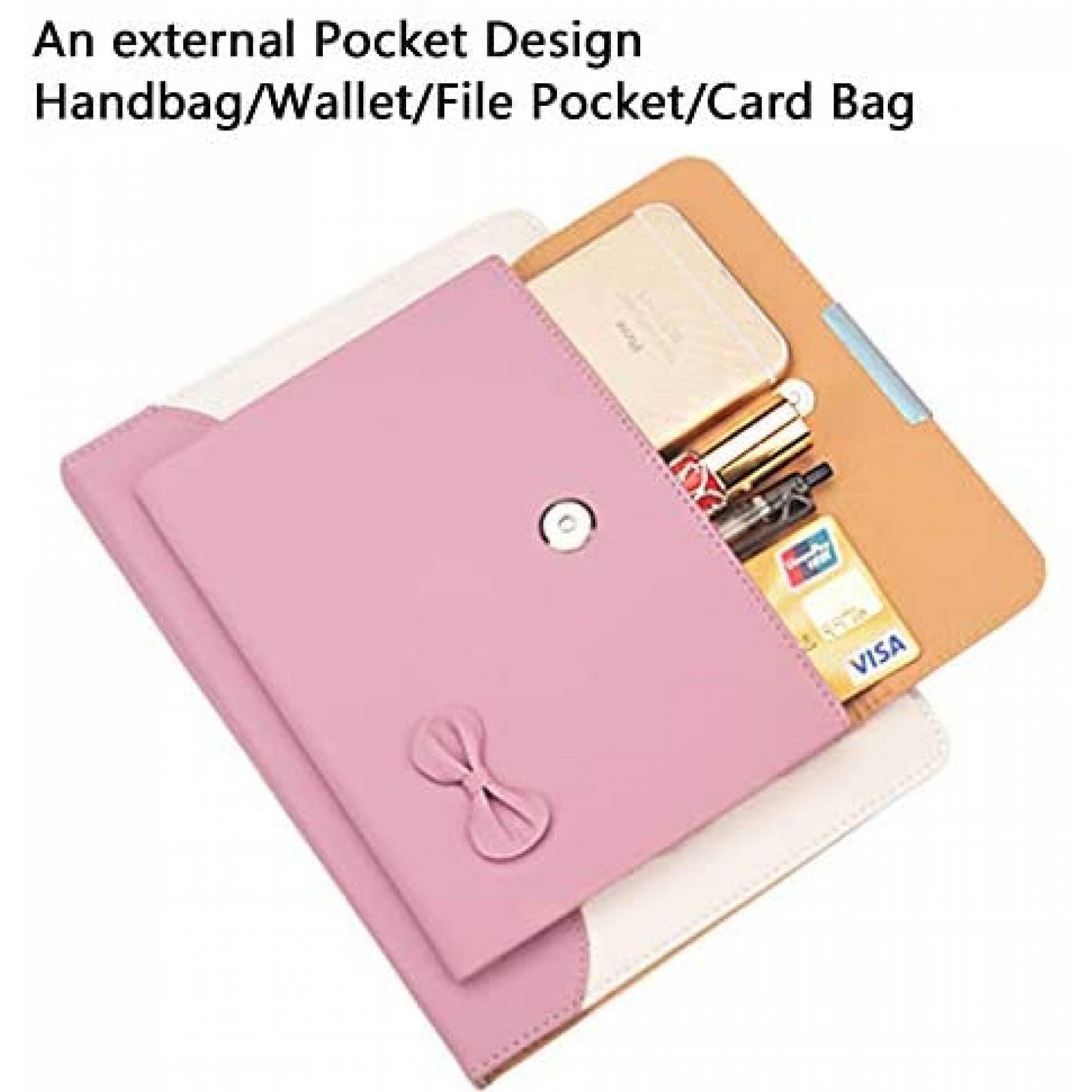 Funda de Bolso FEENM para iPad Pro de 11''cde Piel -Rosa