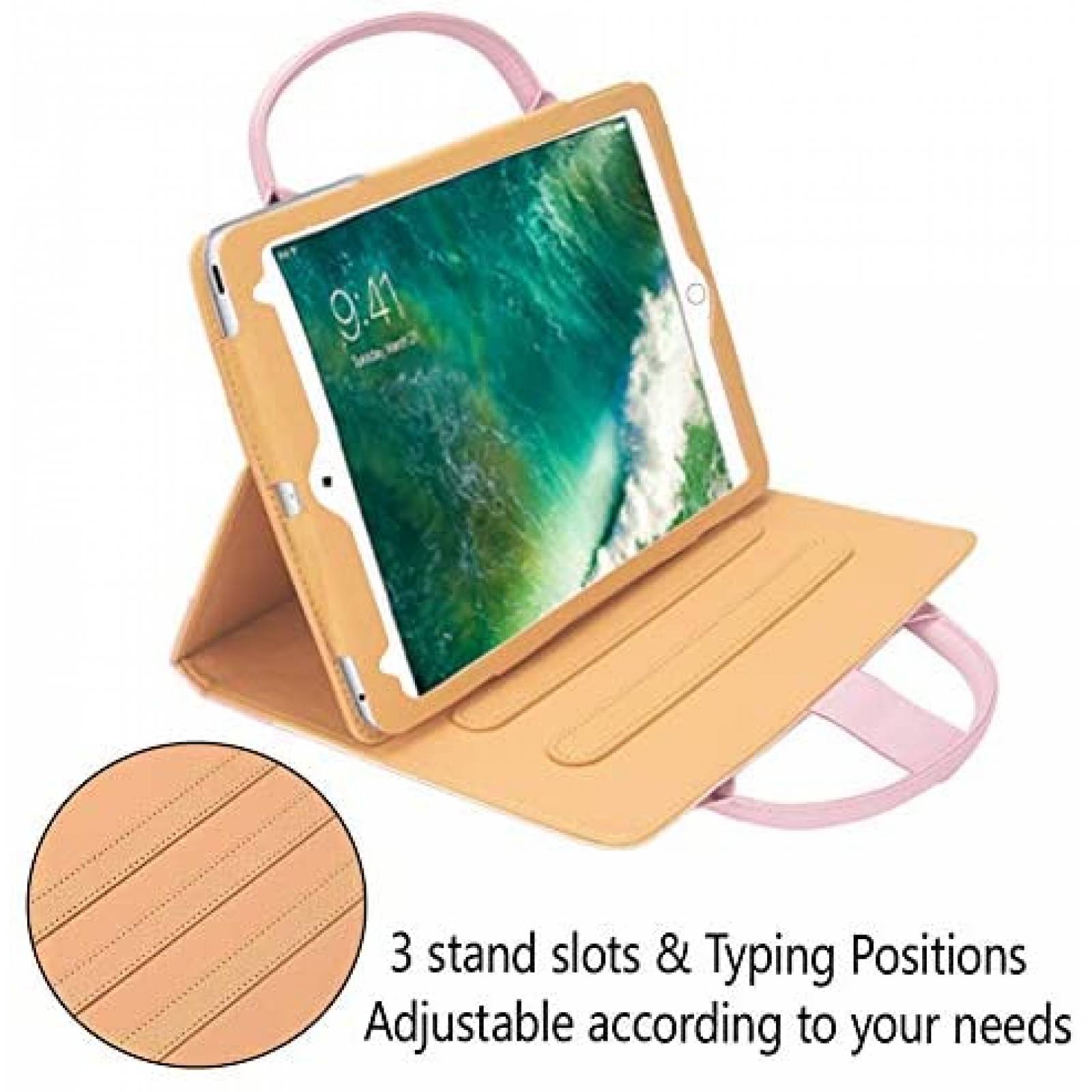 Funda de Bolso FEENM para iPad Pro de 11''cde Piel -Rosa