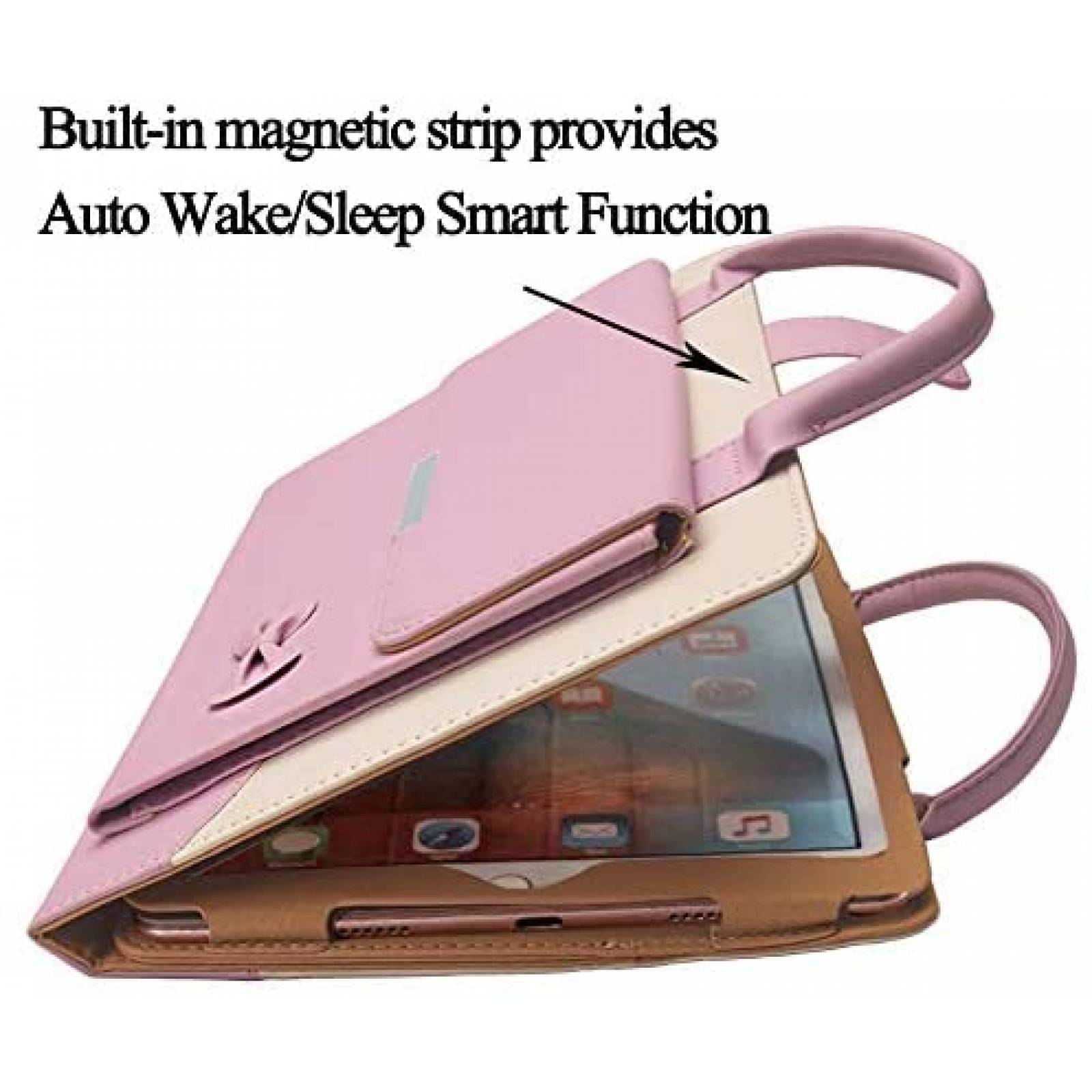 Funda de Bolso FEENM para iPad Pro de 11''cde Piel -Rosa
