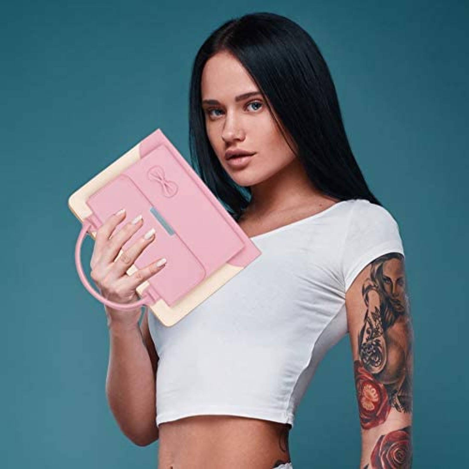 Funda de Bolso FEENM para iPad Pro de 11''cde Piel -Rosa
