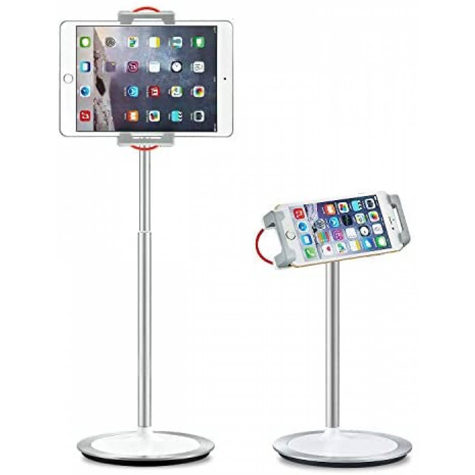 Stand de Piso SAIJI para Tablet Universal 4.7"-12.9" -Plata