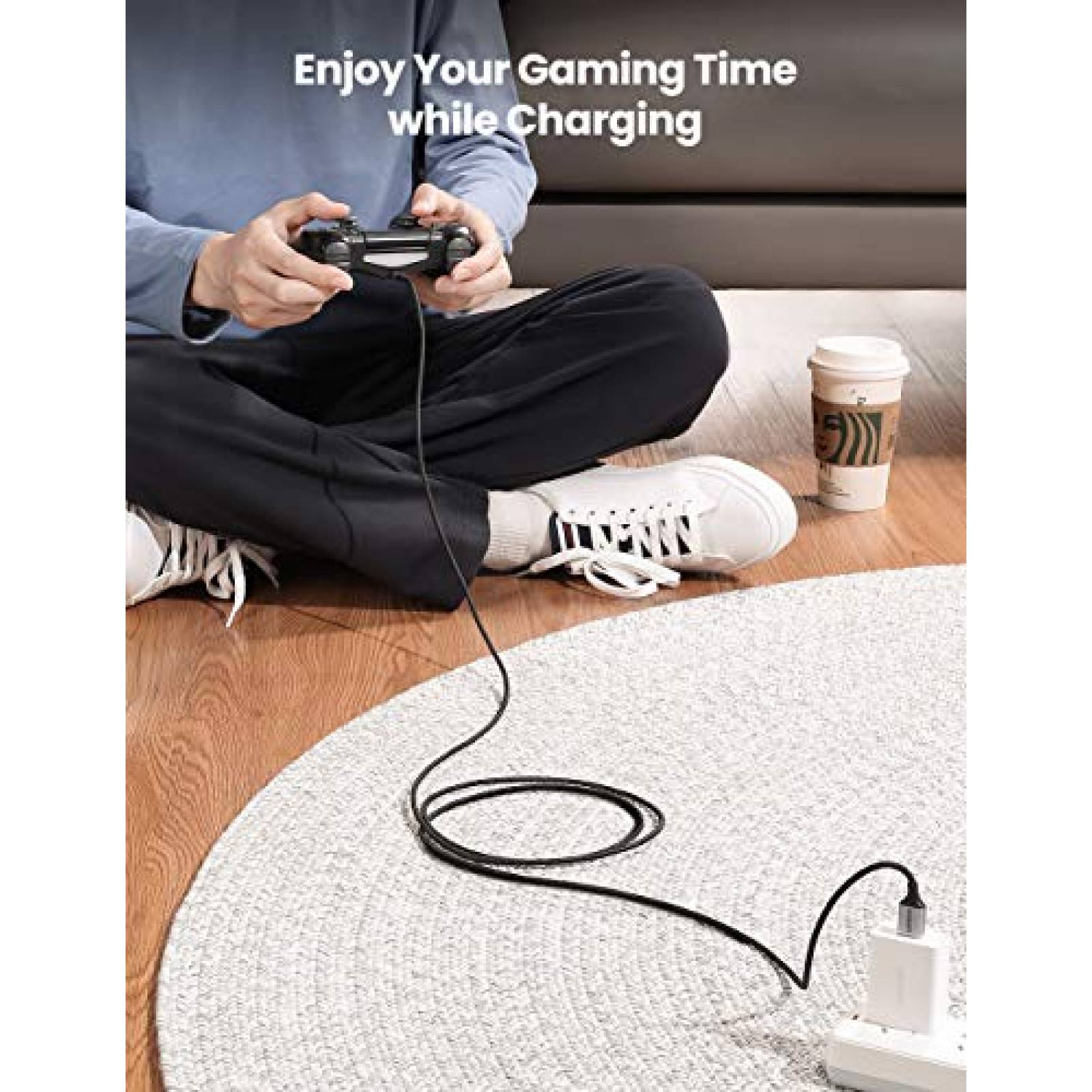 Cable USB UGREEN USB a Mini B 2 Piezas -Gris/Negro