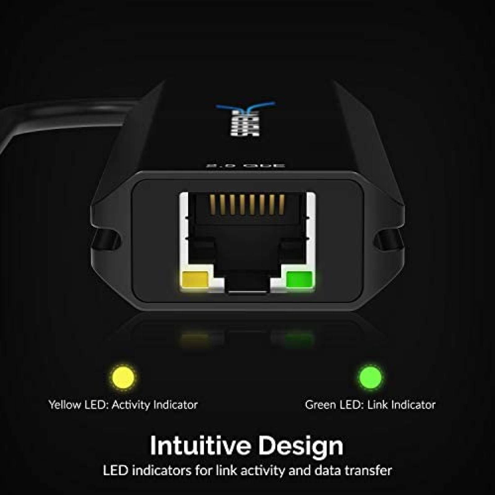 Adaptador Sabrent USB tipo A o C a estandar RJ45 -Negro