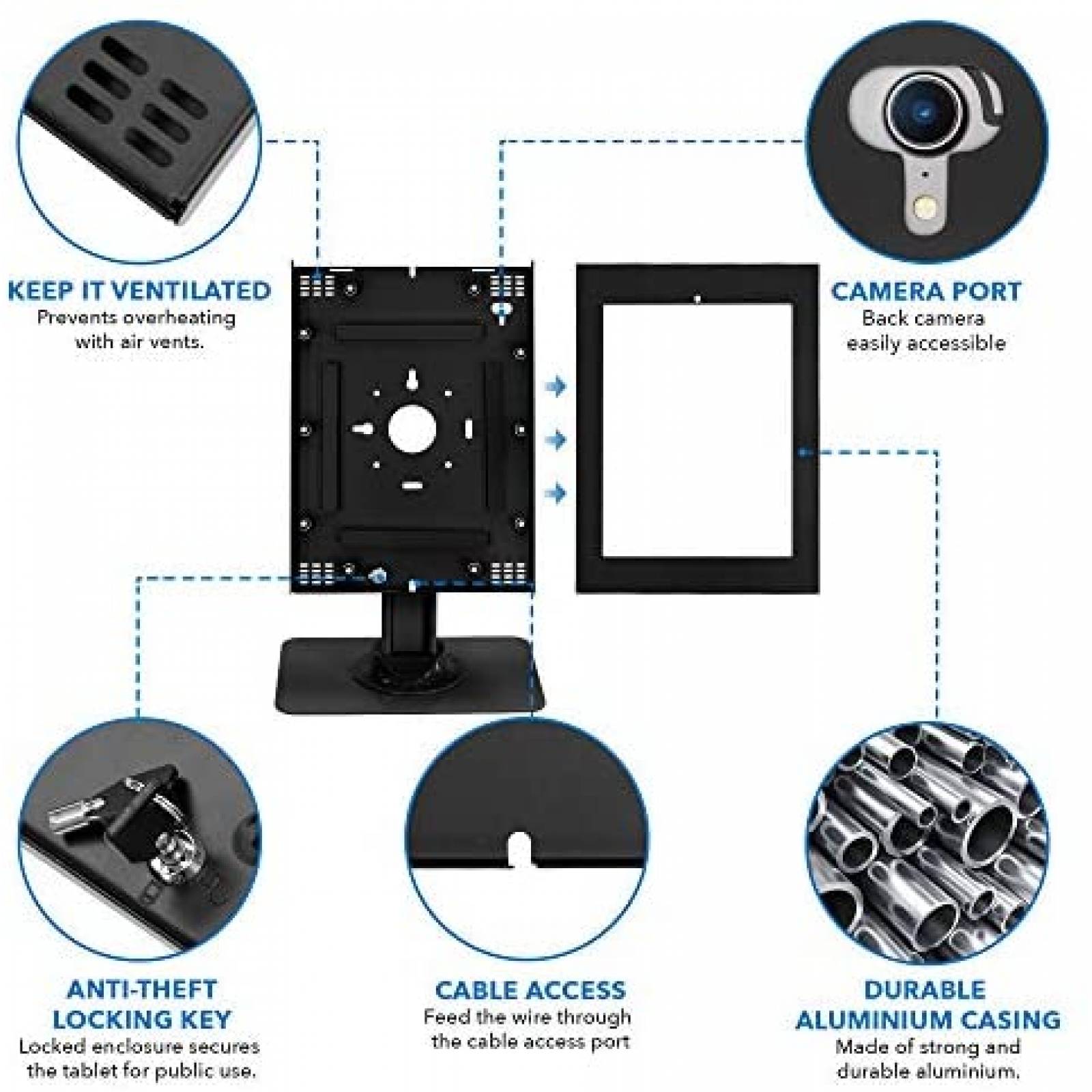 Soporte para tableta Mount-It! bloqueo para iPad Pro 12.9"