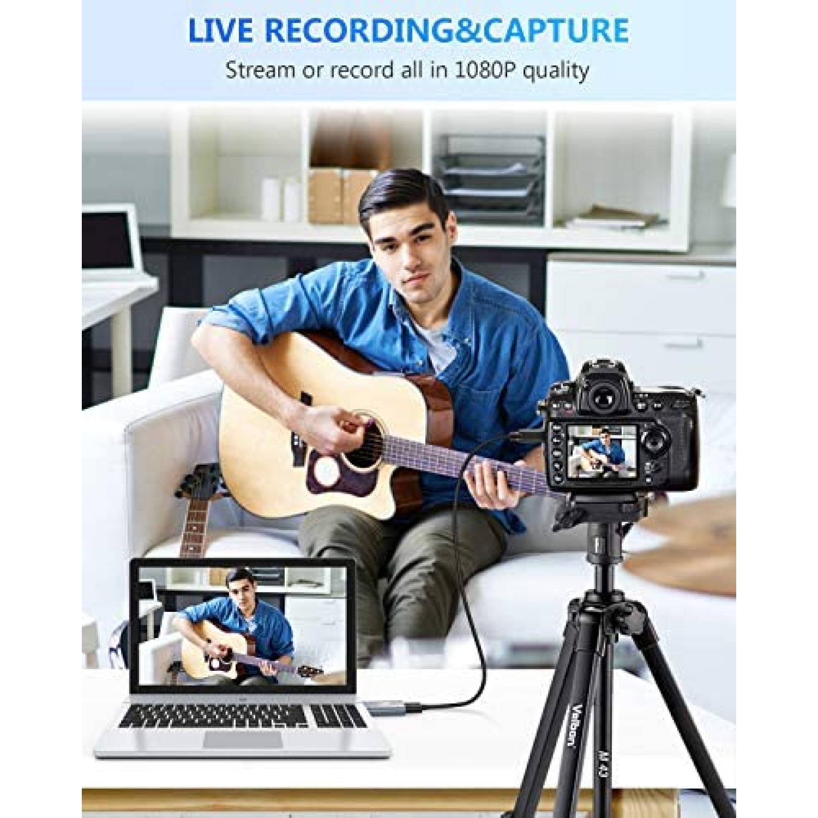 Capturador Video YCE HDMI 1080p 60fps Gamer DSLR -Gris