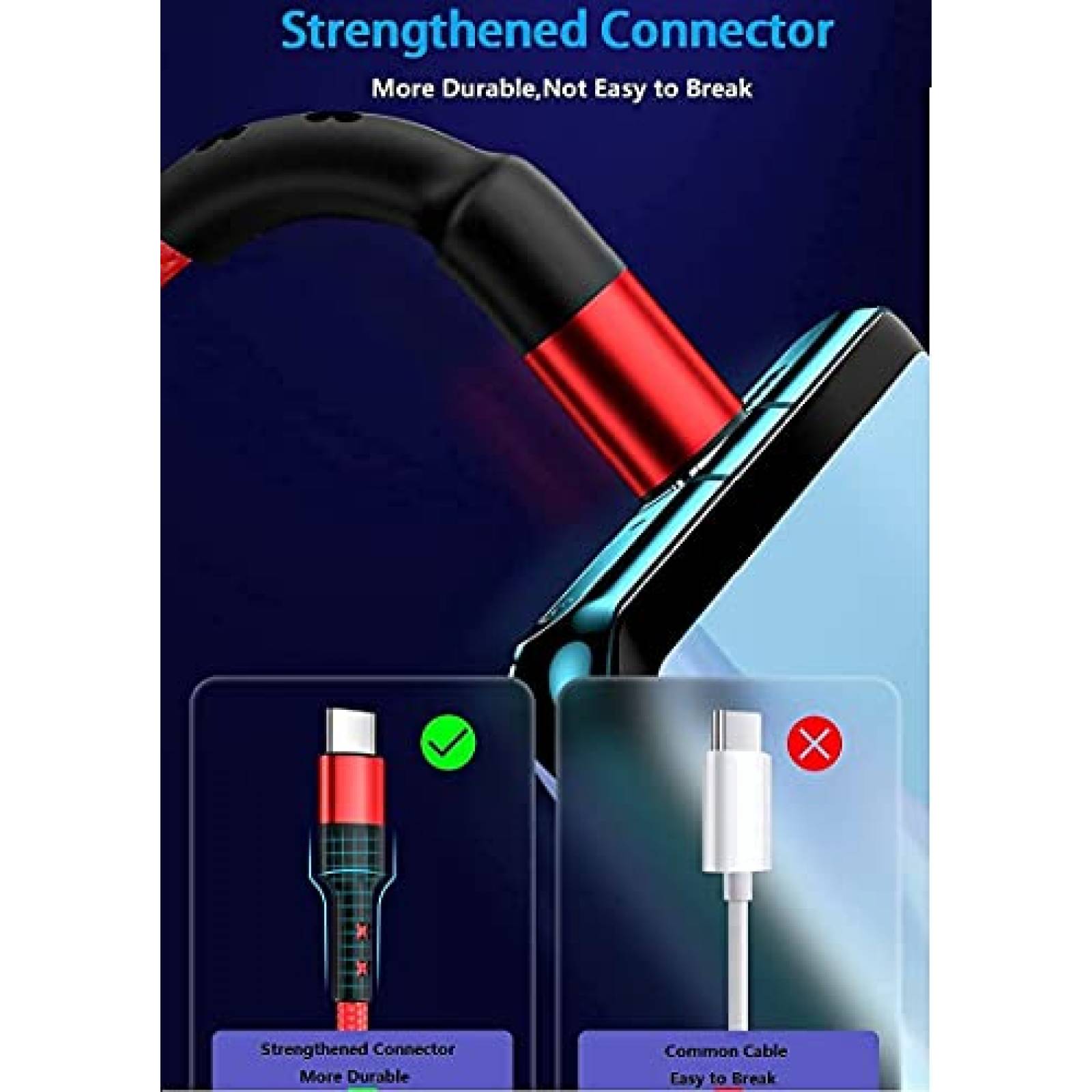 Cable de datos Grand Eletronics Oneplus 9 Pro 9 8T 3.3Ft