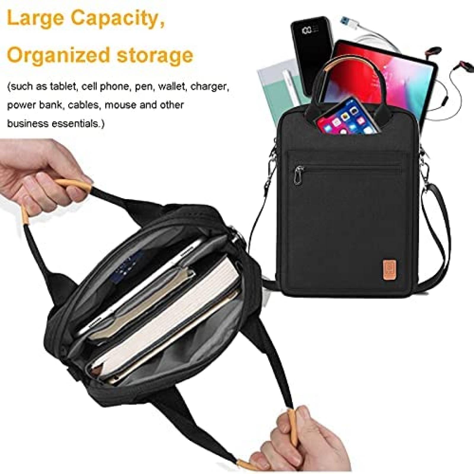 Maletin Teastar WIWU 11.4"x8.5"x1.9" Impermeable -Negro