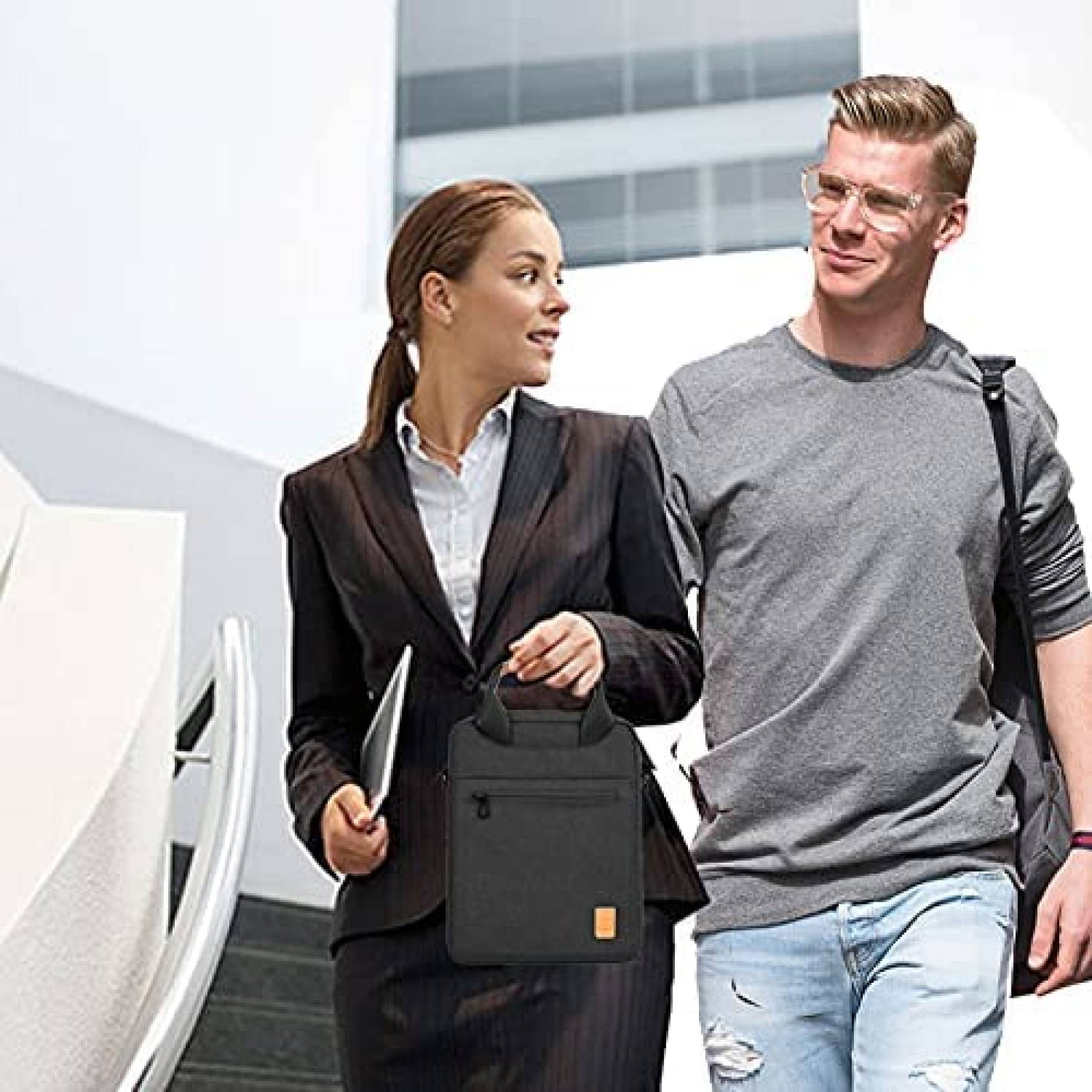 Maletin Teastar WIWU 11.4"x8.5"x1.9" Impermeable -Negro