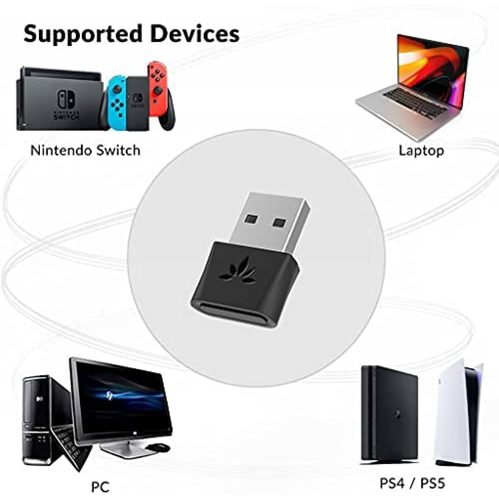 Adaptador Avantree DG80 Bluetooth Comaptible -Negro