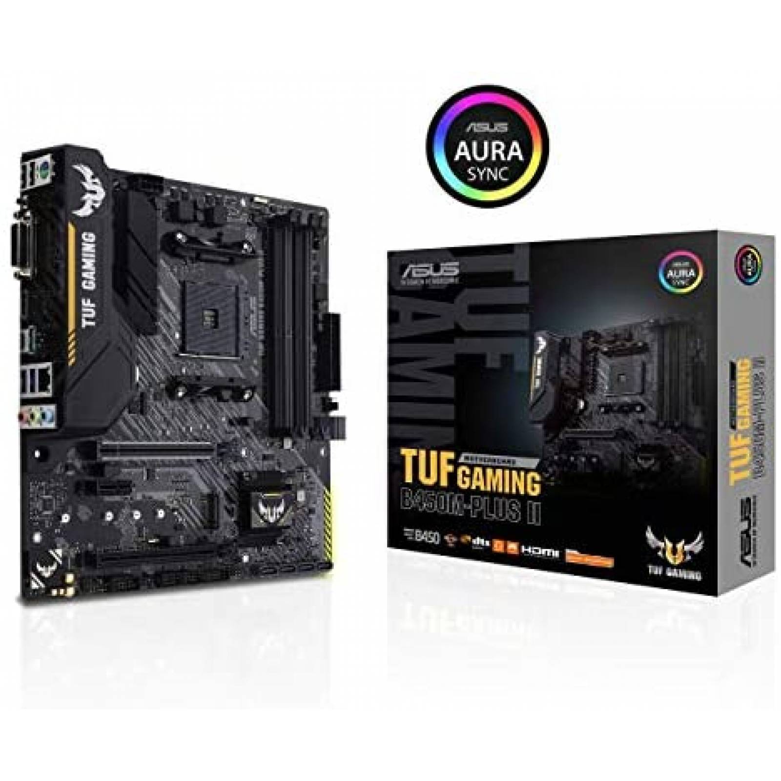 Motherboard ASUS B450M PLUS II Compatible con Ryzen 5000