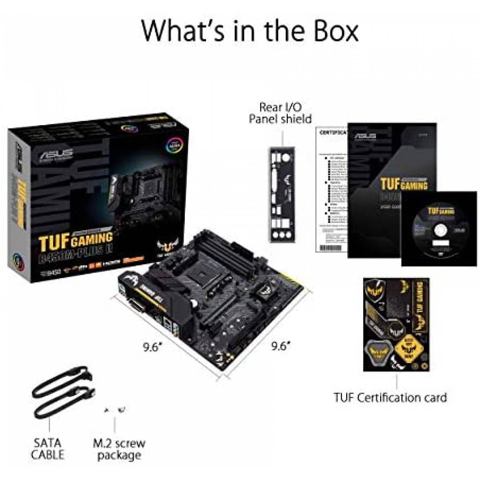 Motherboard ASUS B450M PLUS II Compatible con Ryzen 5000