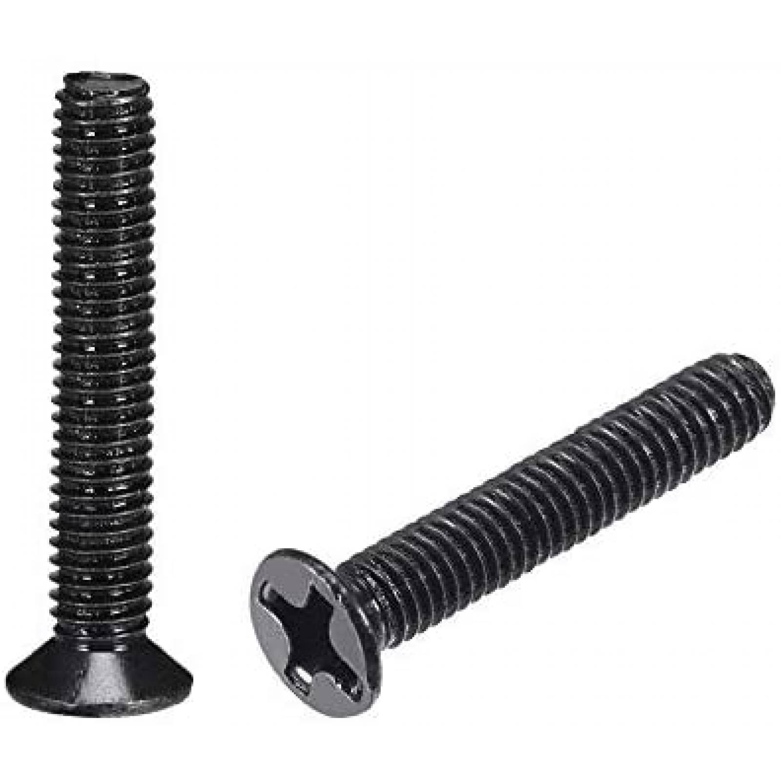 Tornillos uxcell Phillips M3 x 20mm cabeza plana -Negro