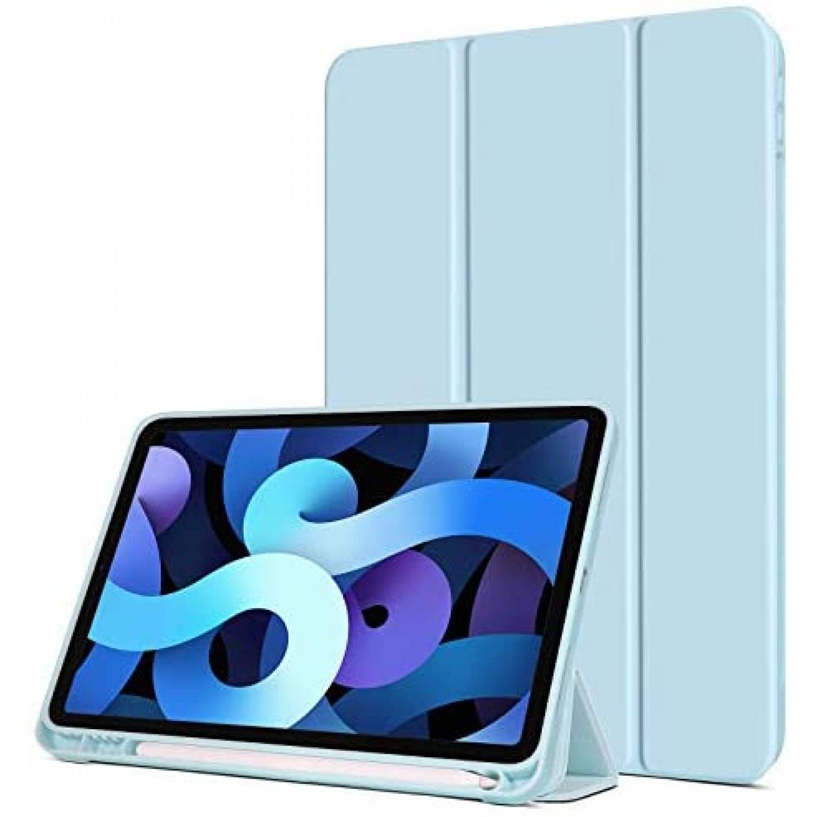 Funda para iPad Air 4 BENTOBEN con Sujetador de Lapiz -Azul
