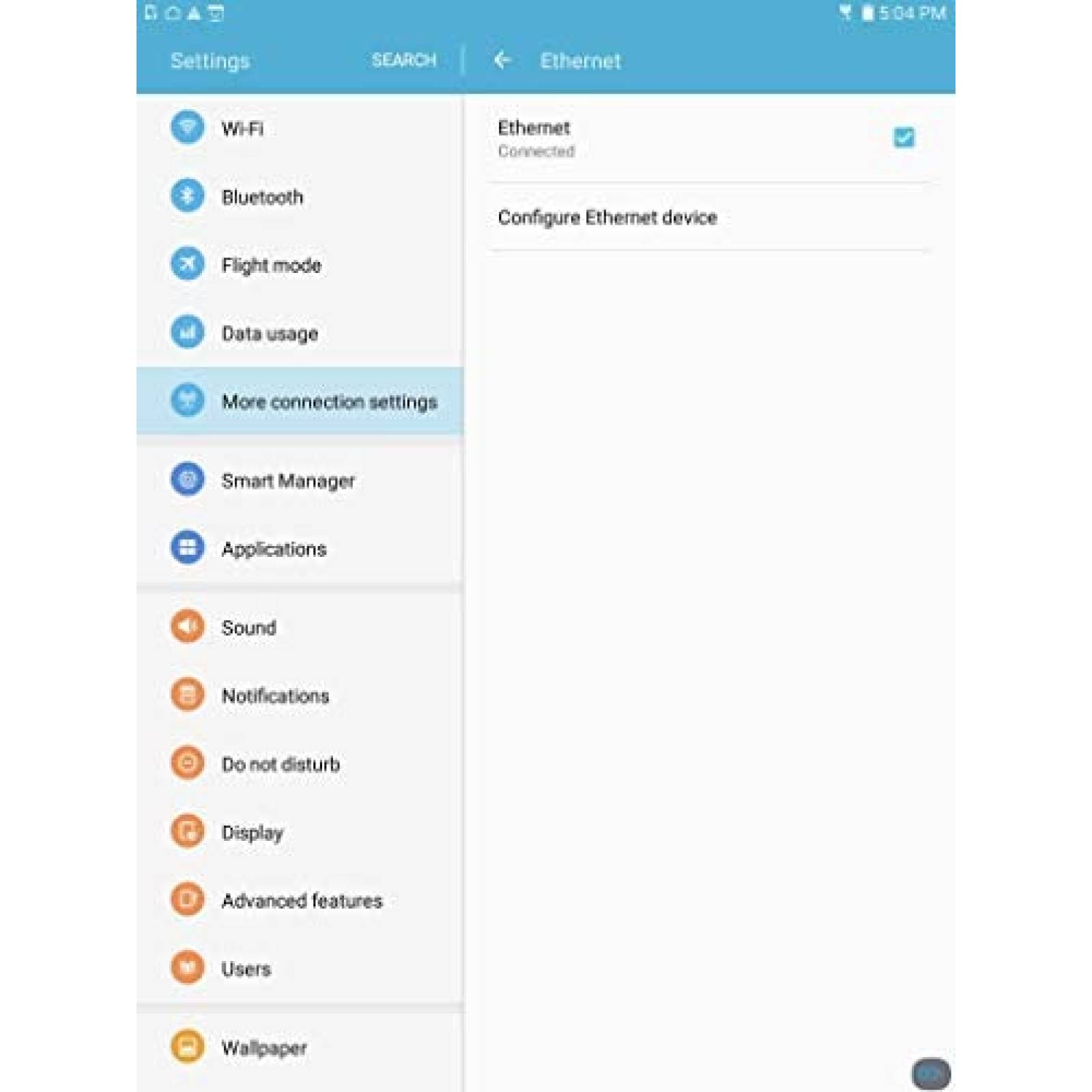 Adaptador Smays OTG Micro B a Ethernet de 0.1 Gbps -Negro