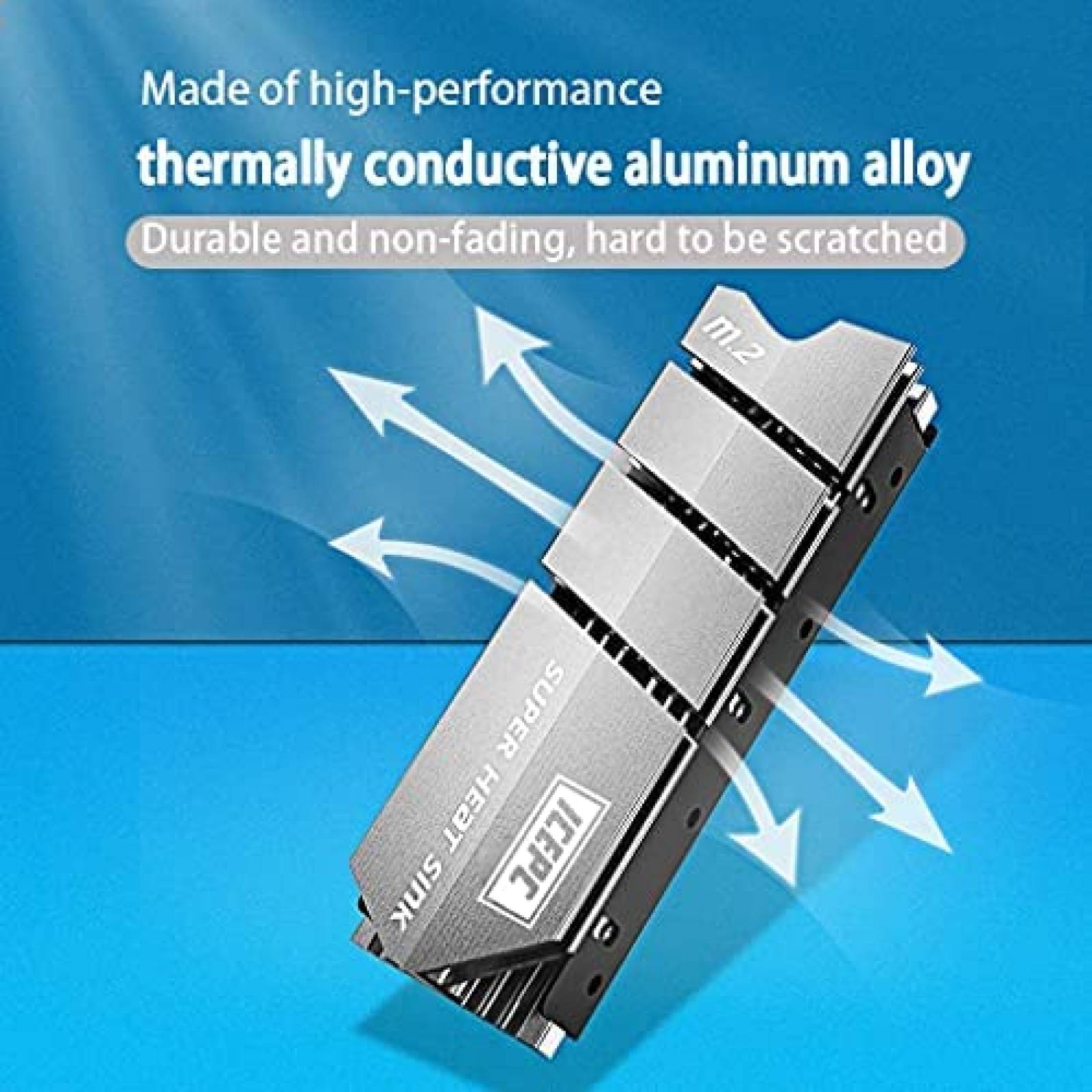 Disipador de calor icepc M.2 2280 SSD NVMe NGFF -Gris