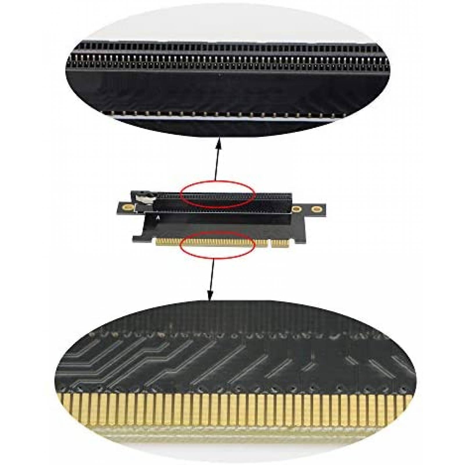 Tarjeta vertical GINTOOYUN Pci-E 16x de alta velocidad