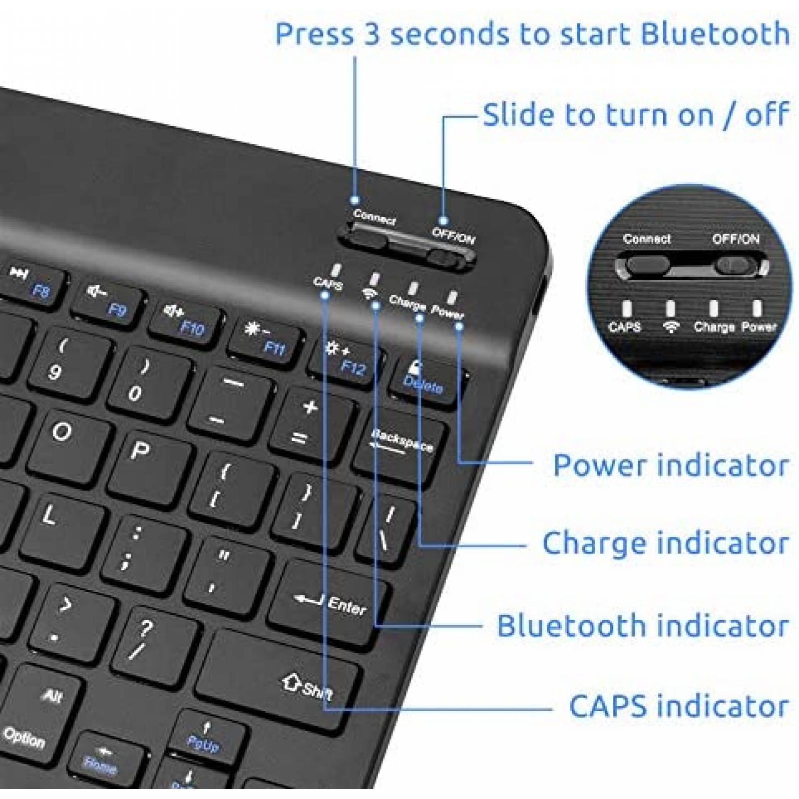 Teclado para Tablet EDIVIA Samsung Galaxy Tab S7 Inalambrico