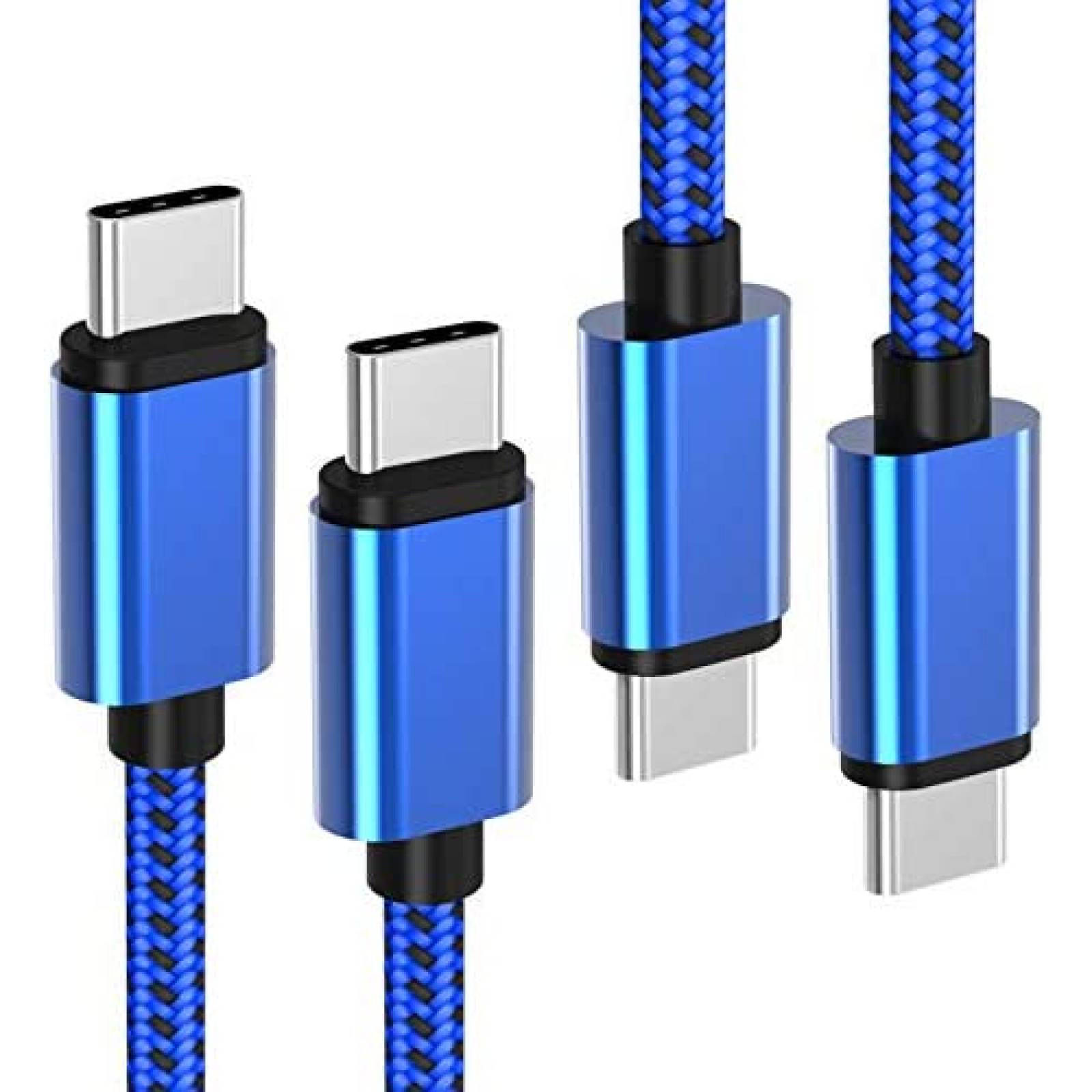 Cable cargador EWUONU Galaxy S21 Compatible USB C 100W -Azul