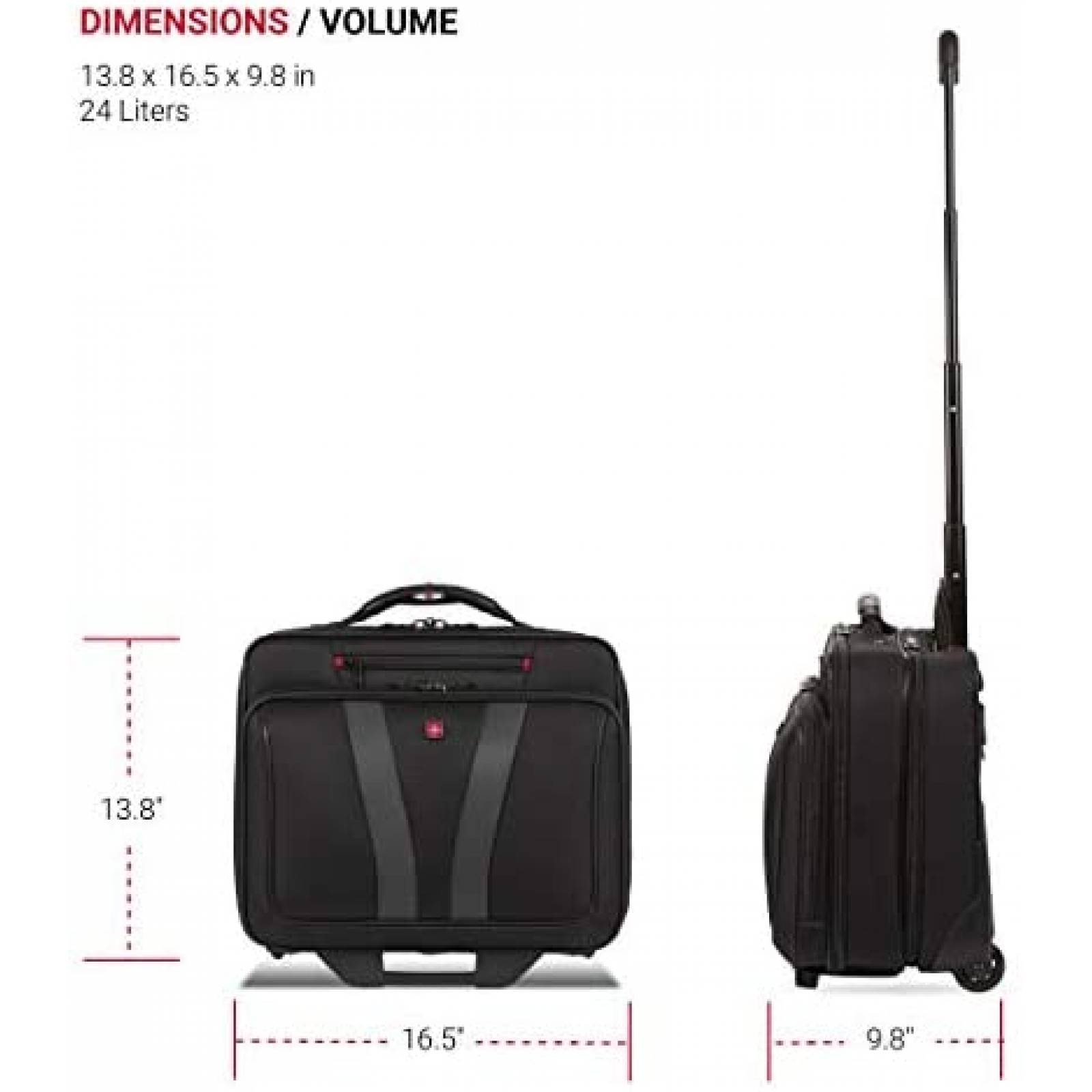 Maletin Wenger Granada Pro 15.6" con ruedas -Negro