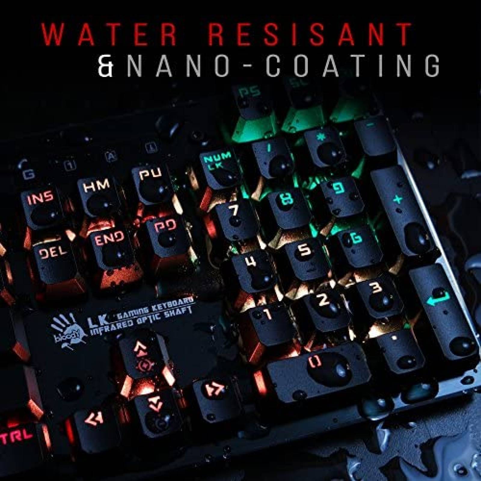 Teclado gaming BLOODY B820 Optimo mecanico RGB -Negro