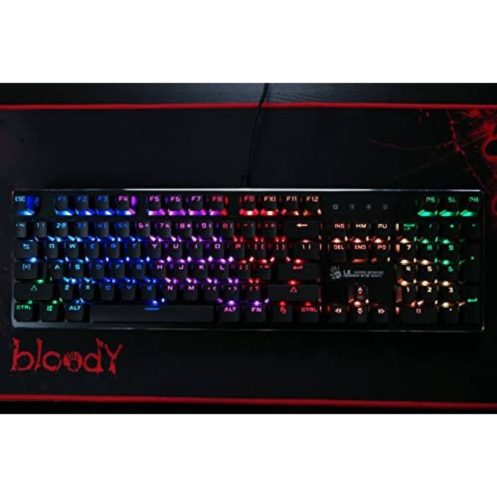 Teclado gaming BLOODY B820 Optimo mecanico RGB -Negro