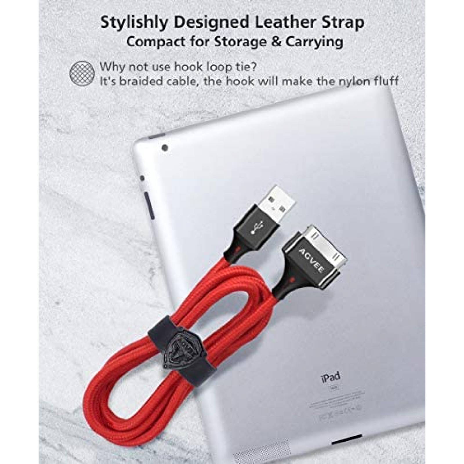 Cable AGVEE BB4S-BR02 6' 30 Pin Compatible Para iPhone 4