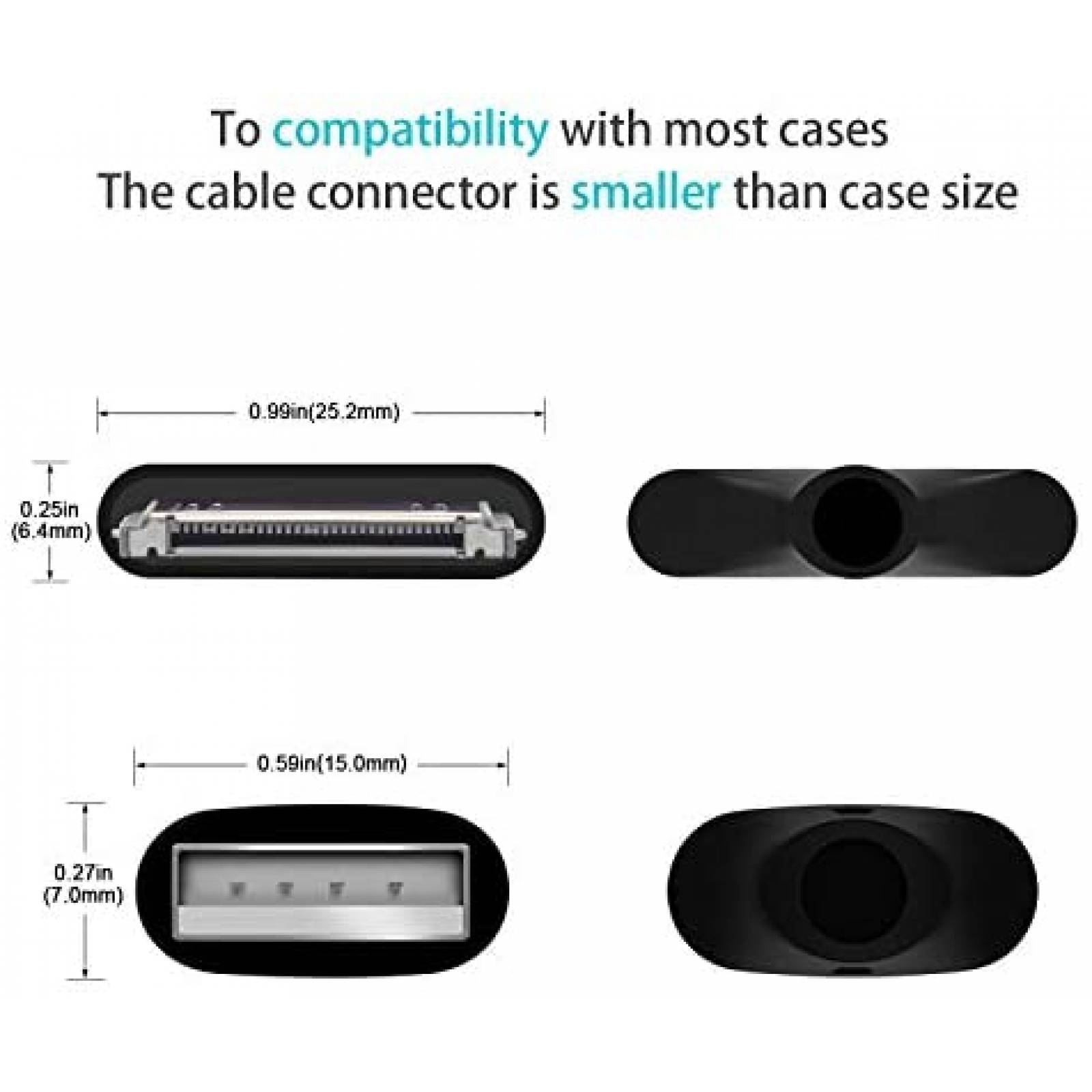 Cable AGVEE BB4S-BR02 6' 30 Pin Compatible Para iPhone 4