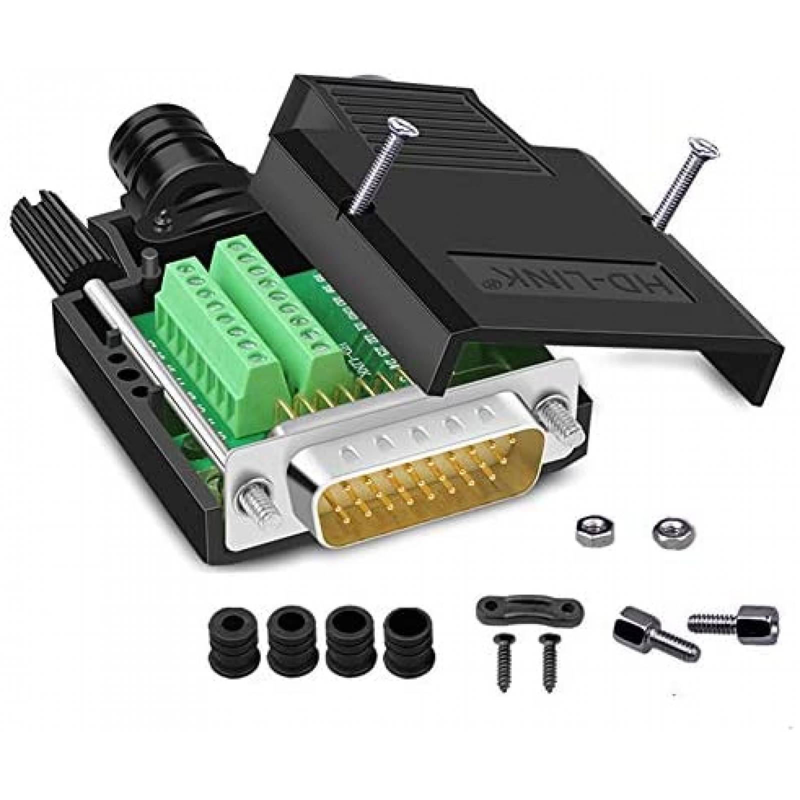 Conector de ruptura ANMBEST DB26 sin soldadura RS232 -Negro