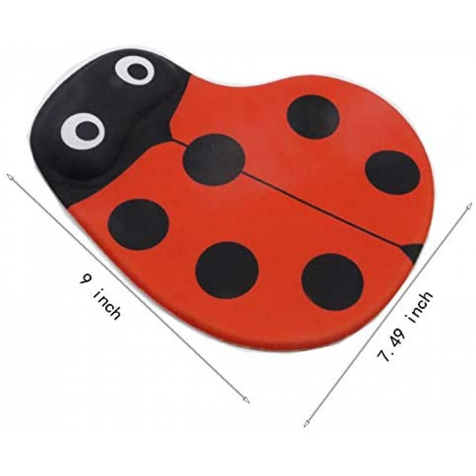 Alfombrilla De Mouse ZLMC Catarina Con Reposamuñecas -Rojo