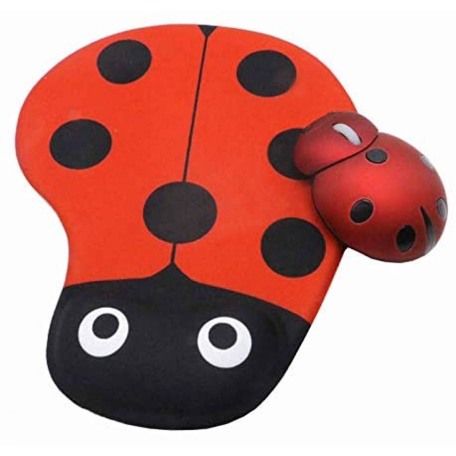 Alfombrilla De Mouse ZLMC Catarina Con Reposamuñecas -Rojo