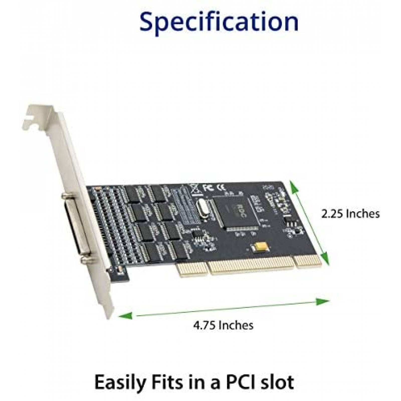 Tarjeta controladora PCI IO CREST SI-PCI15068 8 Puertos