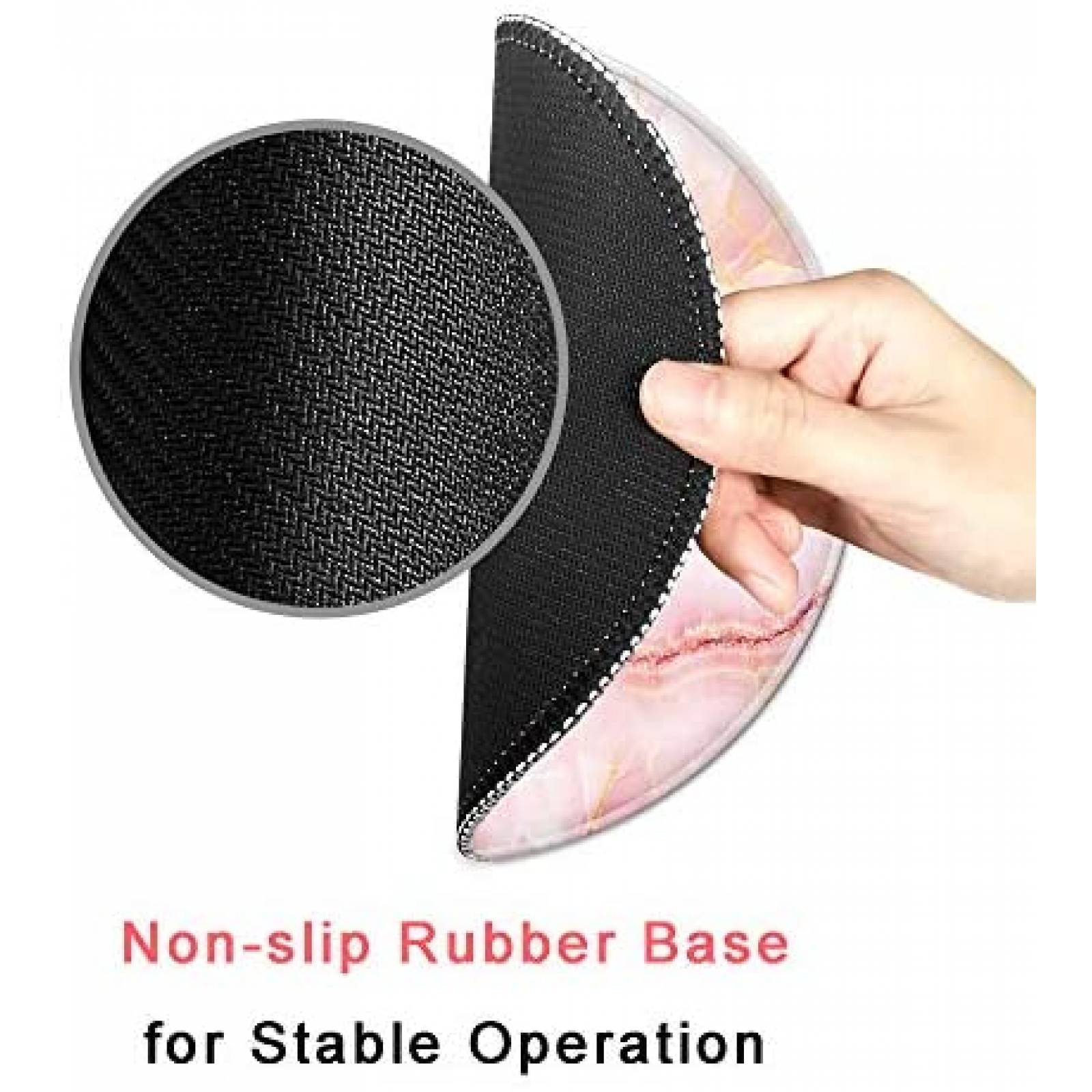 Mouse Pad Brand de 7.9'' x 7.9 x 0.12'' -Rosa Marmol