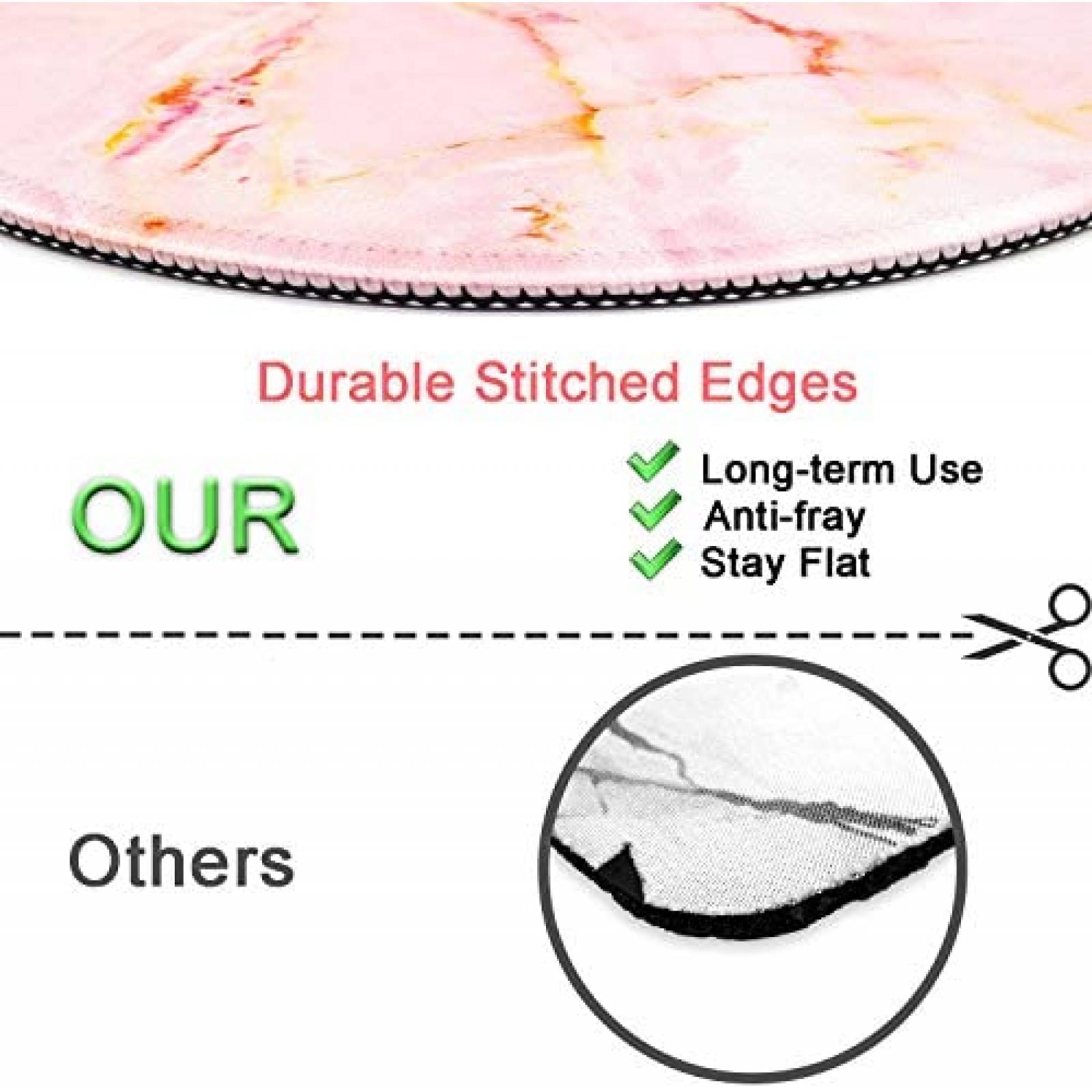 Mouse Pad Brand de 7.9'' x 7.9 x 0.12'' -Rosa Marmol