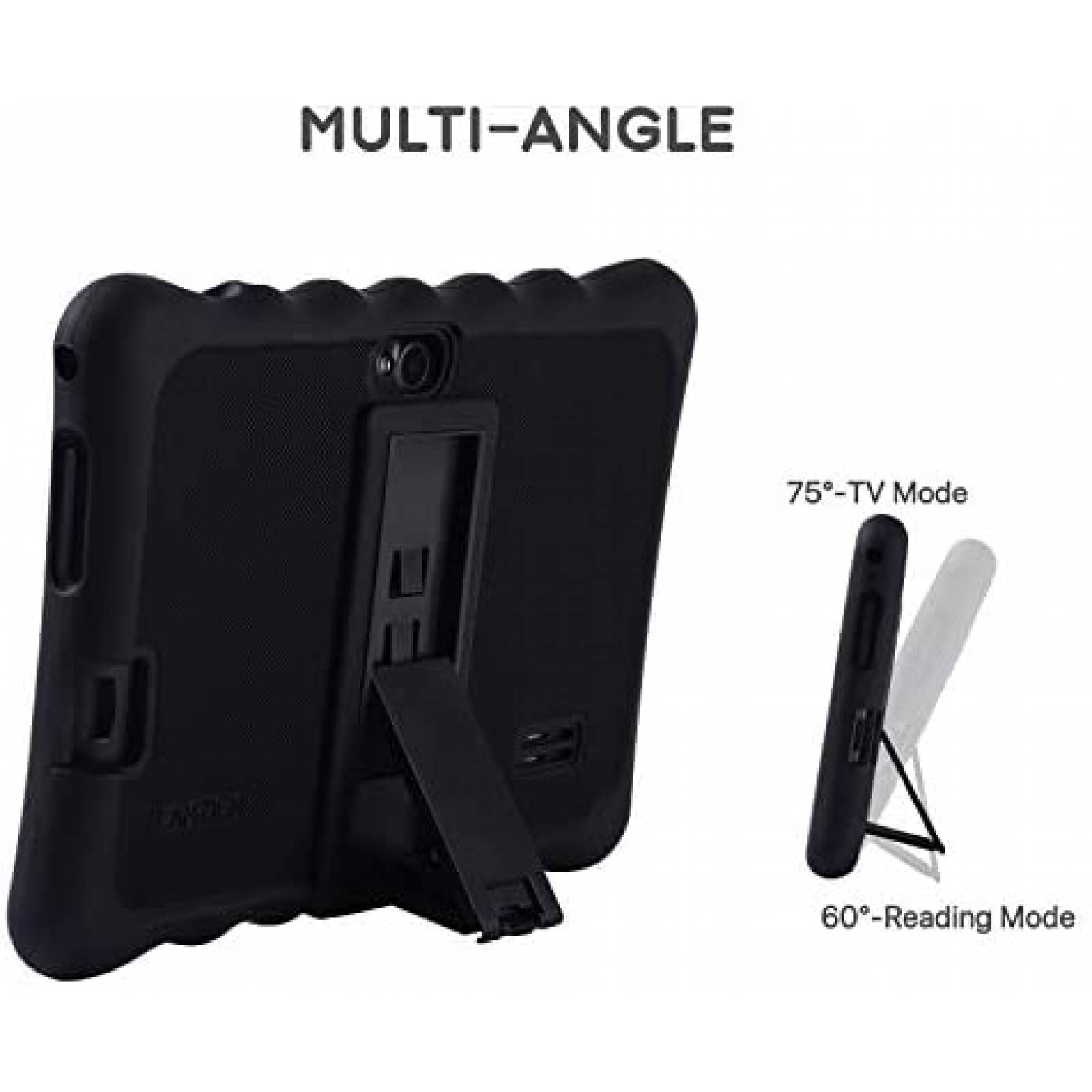 Funda LAMZIEN para Tablet Android Ajustable de 7'' -Negro