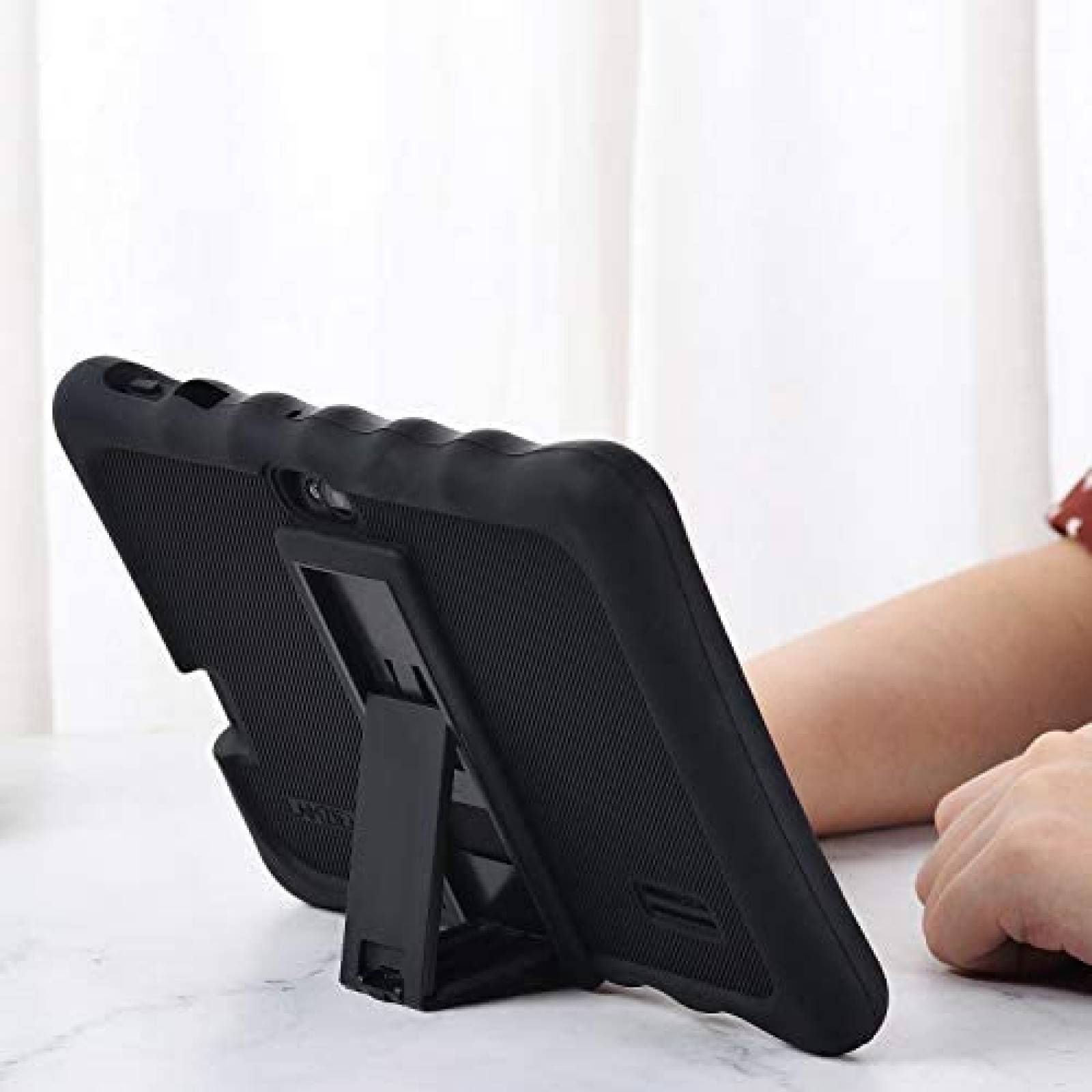 Funda LAMZIEN para Tablet Android Ajustable de 7'' -Negro