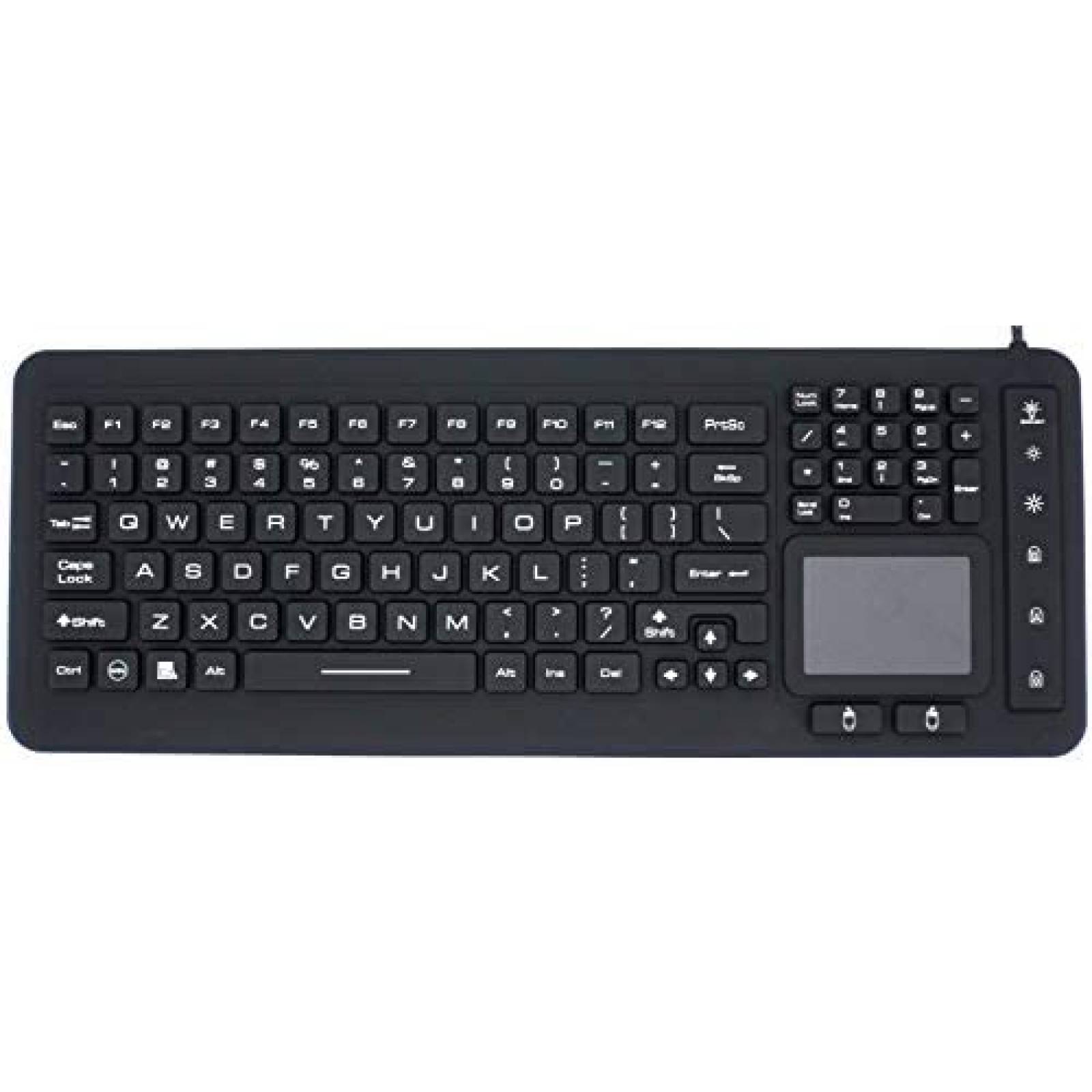 Teclado DSI IKB98BL LED Pantalla Tactil de Silicona -Negro