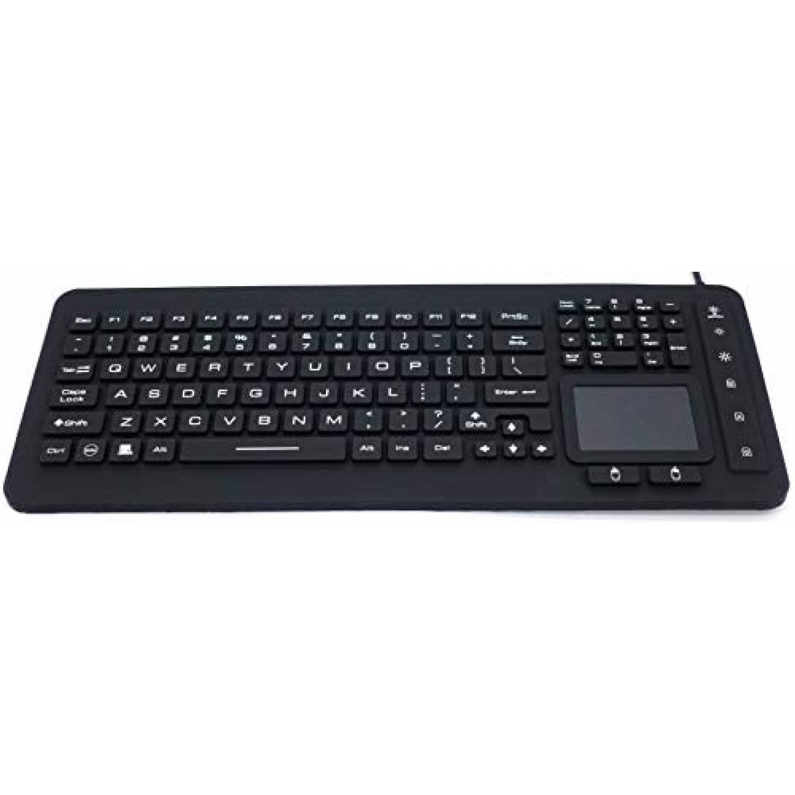 Teclado DSI IKB98BL LED Pantalla Tactil de Silicona -Negro