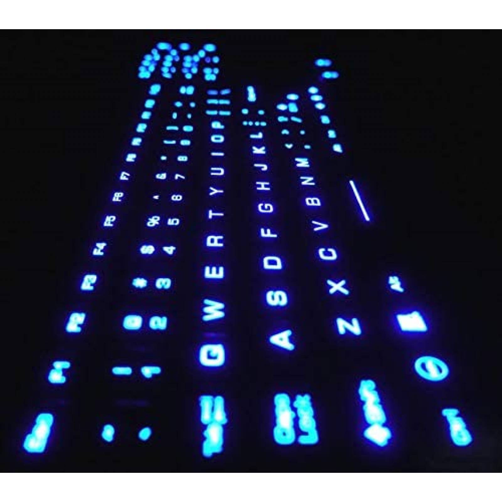 Teclado DSI IKB98BL LED Pantalla Tactil de Silicona -Negro