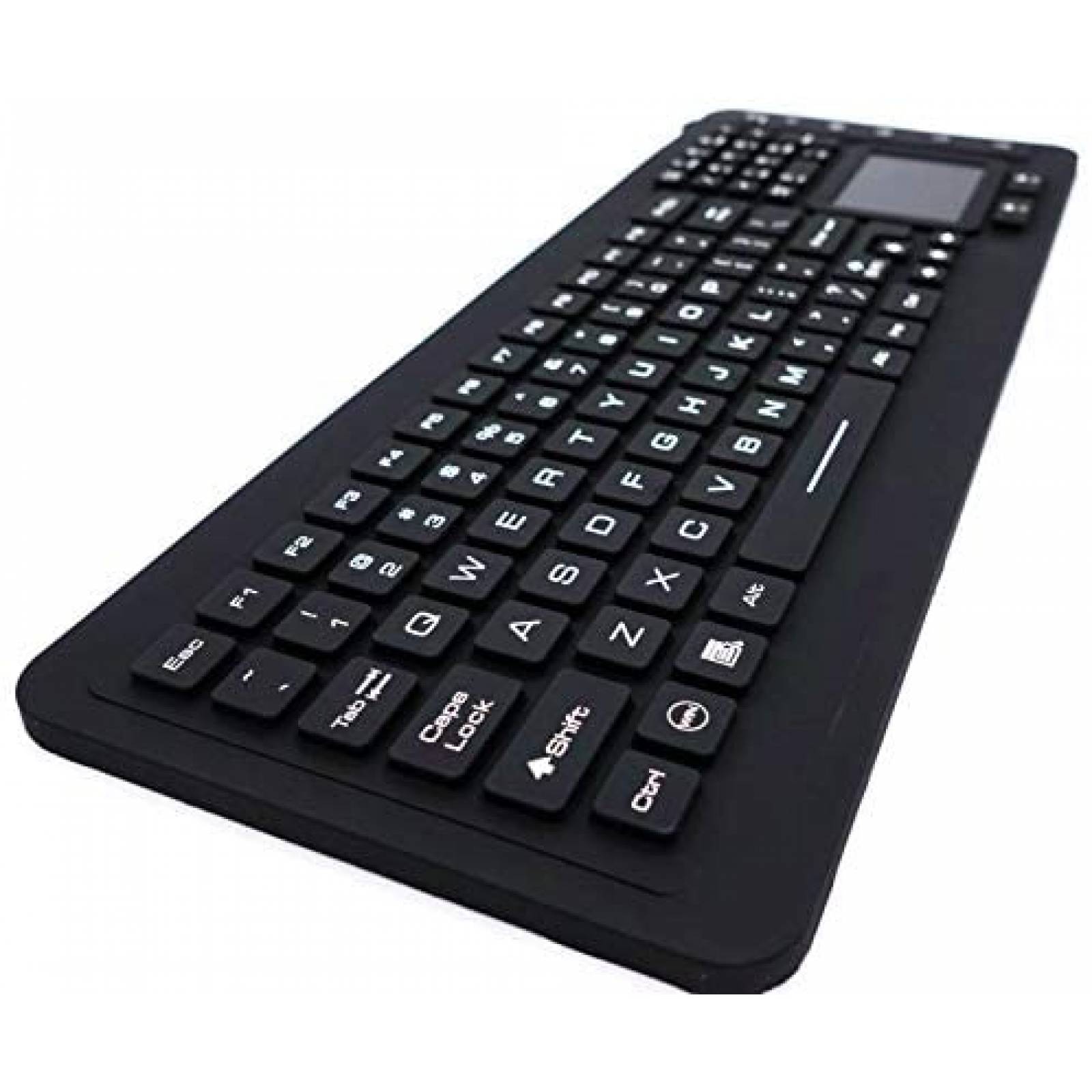 Teclado DSI IKB98BL LED Pantalla Tactil de Silicona -Negro