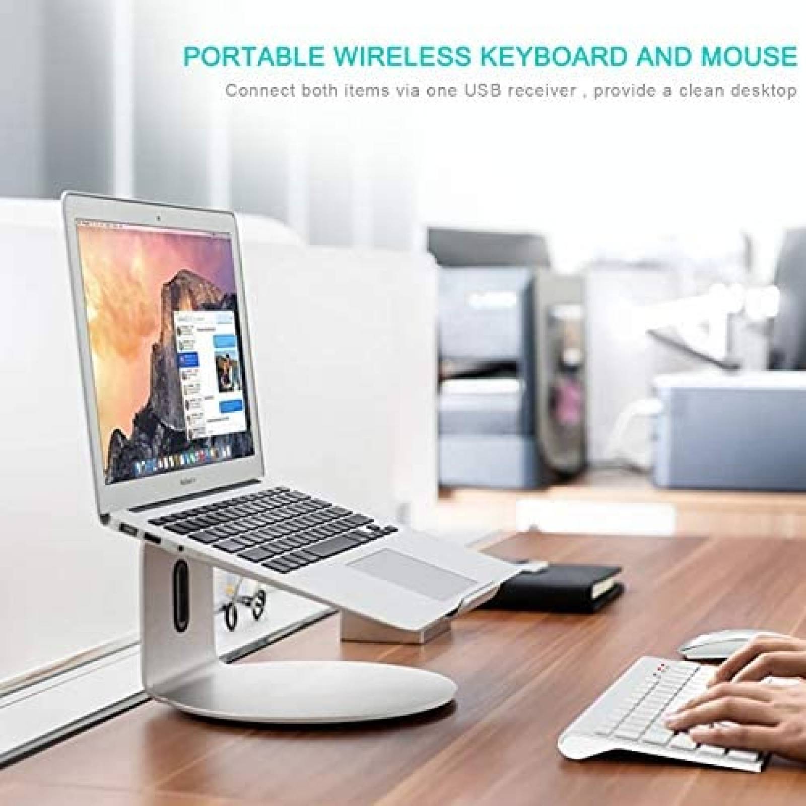 Teclado Ibera IB22Keyboard and Mouse inalambrico compacto