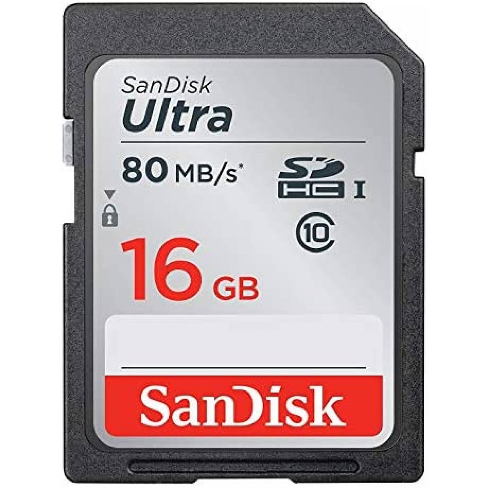 Tarjeta SD SanDisk de 16GB para Camara Nikon -Negro